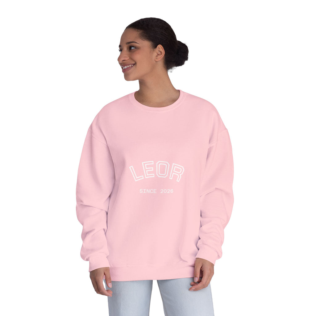 Leo Zodiac Crewneck Sweatshirt — LEOR Since 2026 College-Style Pullover
