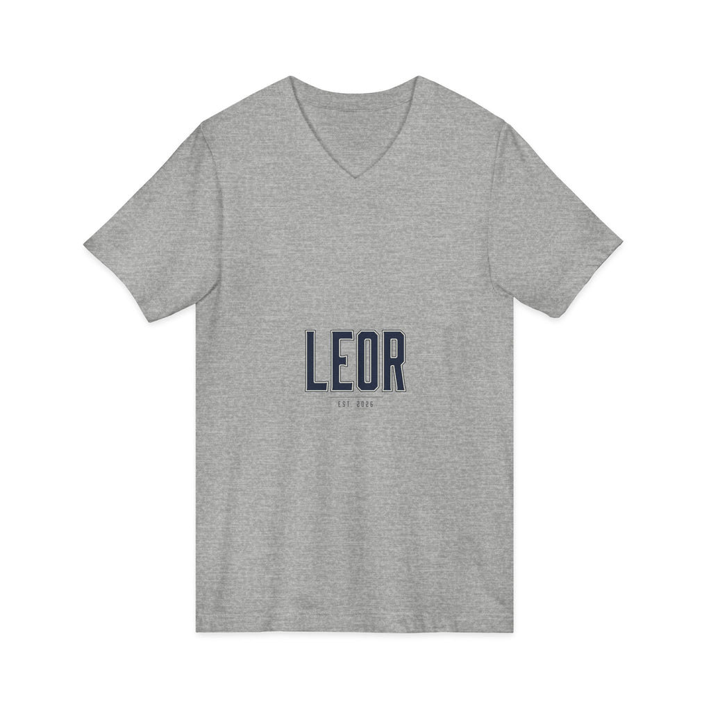 Leor Minimalist Name V-Neck Tee