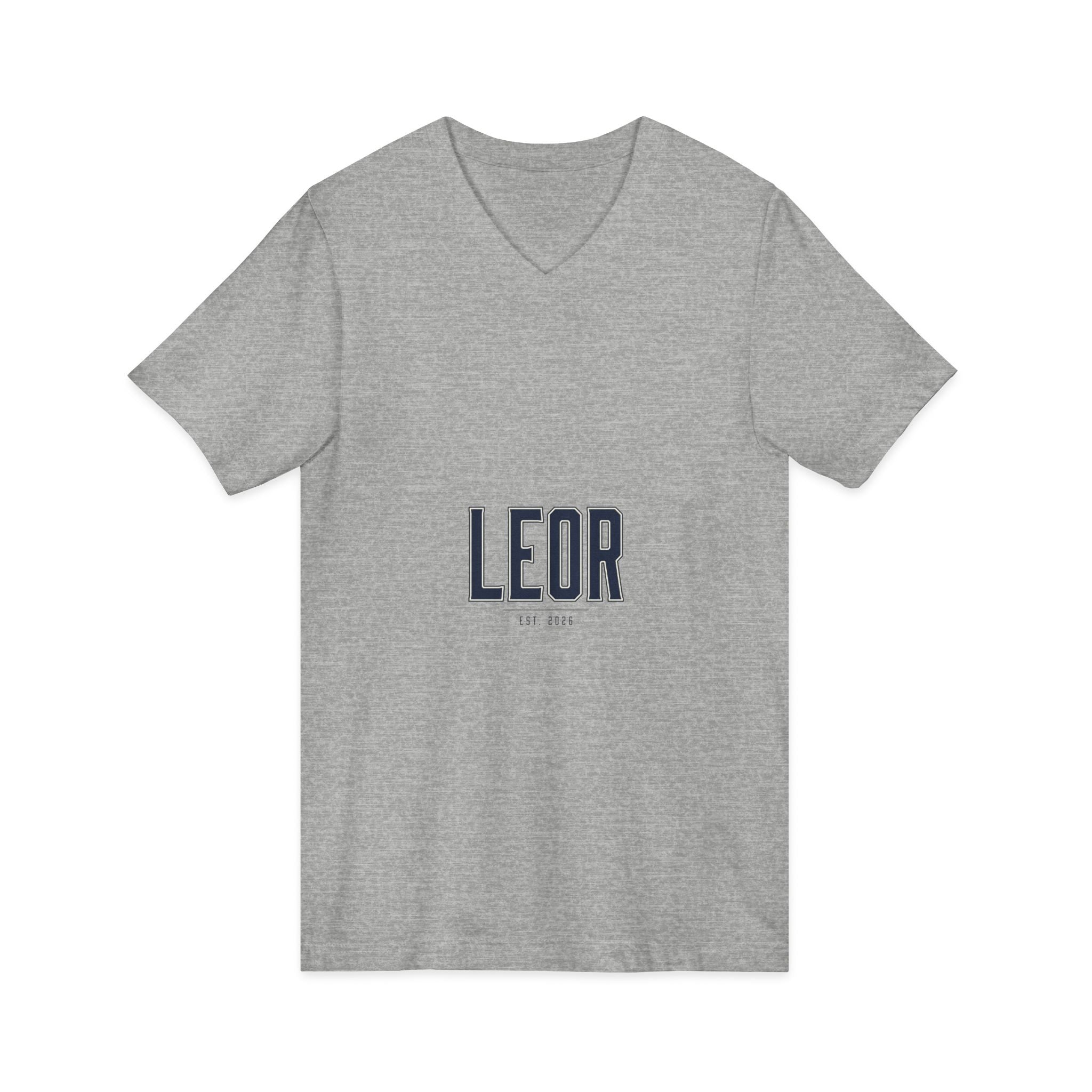 Leor Minimalist Name V-Neck Tee