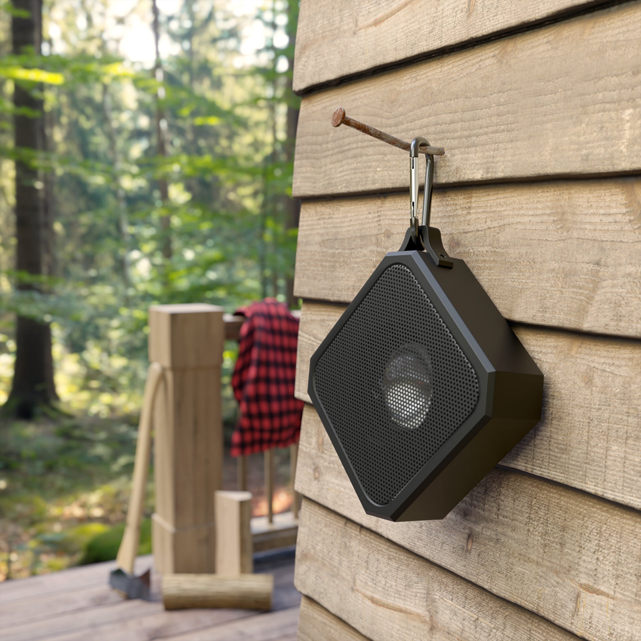 Portable Bluetooth Outdoor Speaker — Rugged Waterproof Wireless Speaker with Carabiner