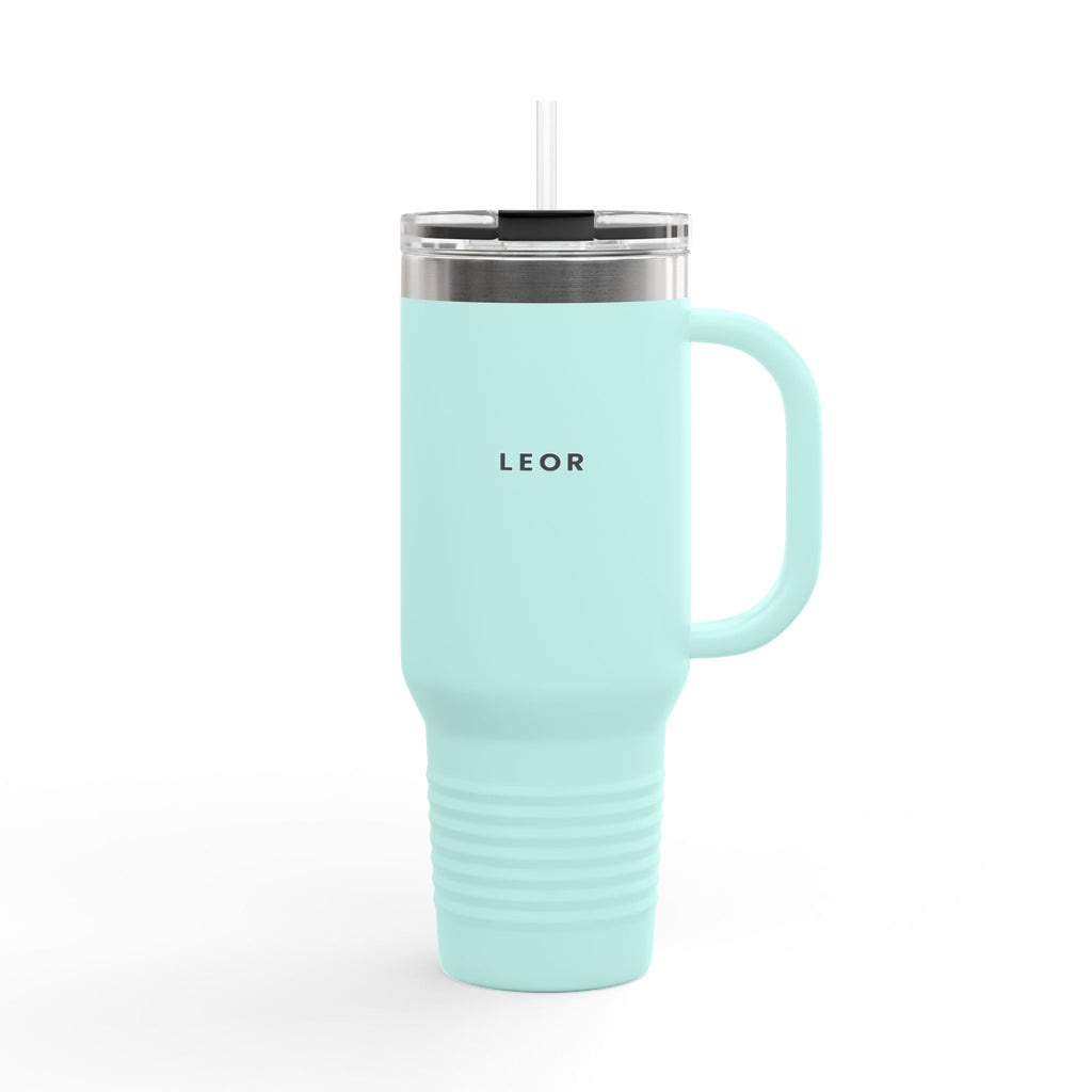 40oz Insulated Travel Mug with Handle – Large Stainless Steel Tumbler for Coffee & Cold Drinks