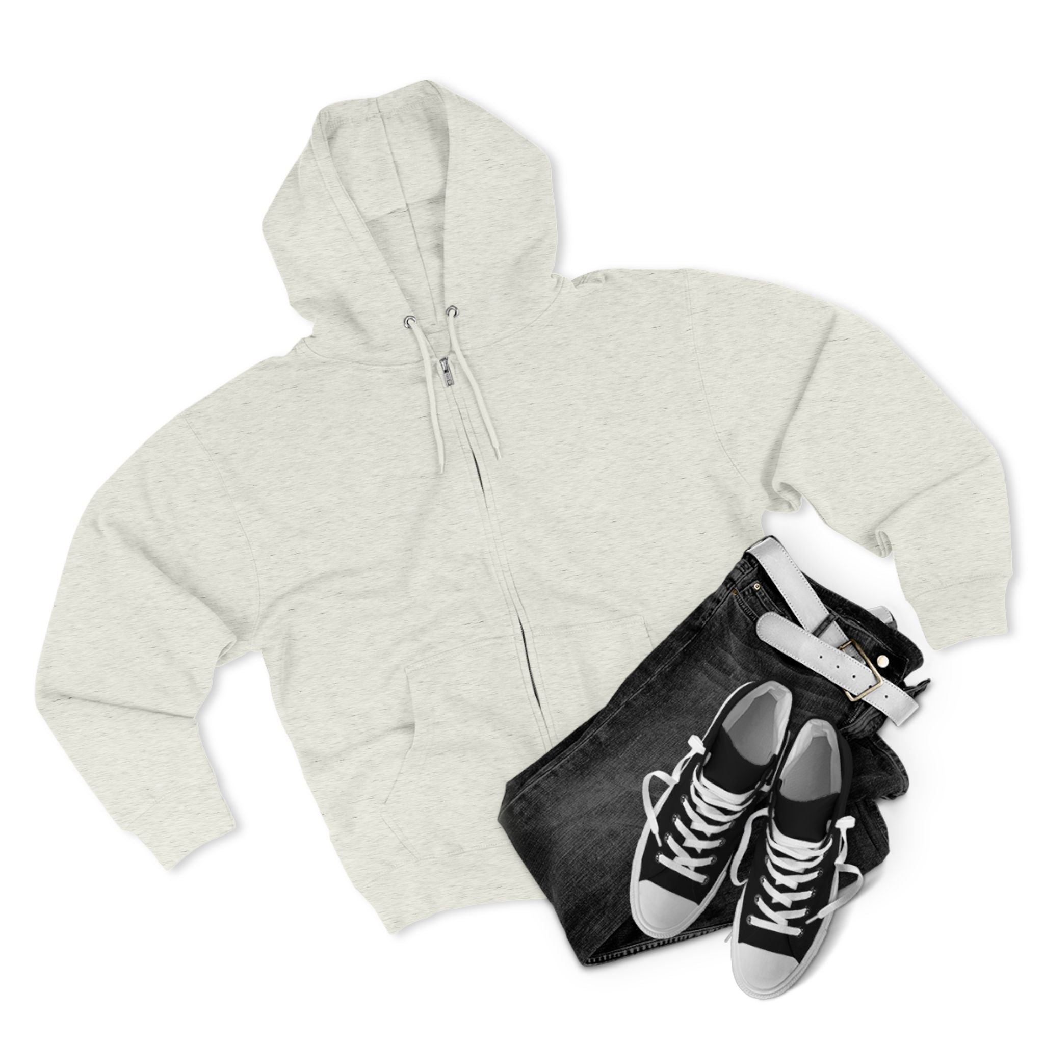 Art Lover Boutique Zip Hoodie — 'Arts Make Life' Minimal Back Logo