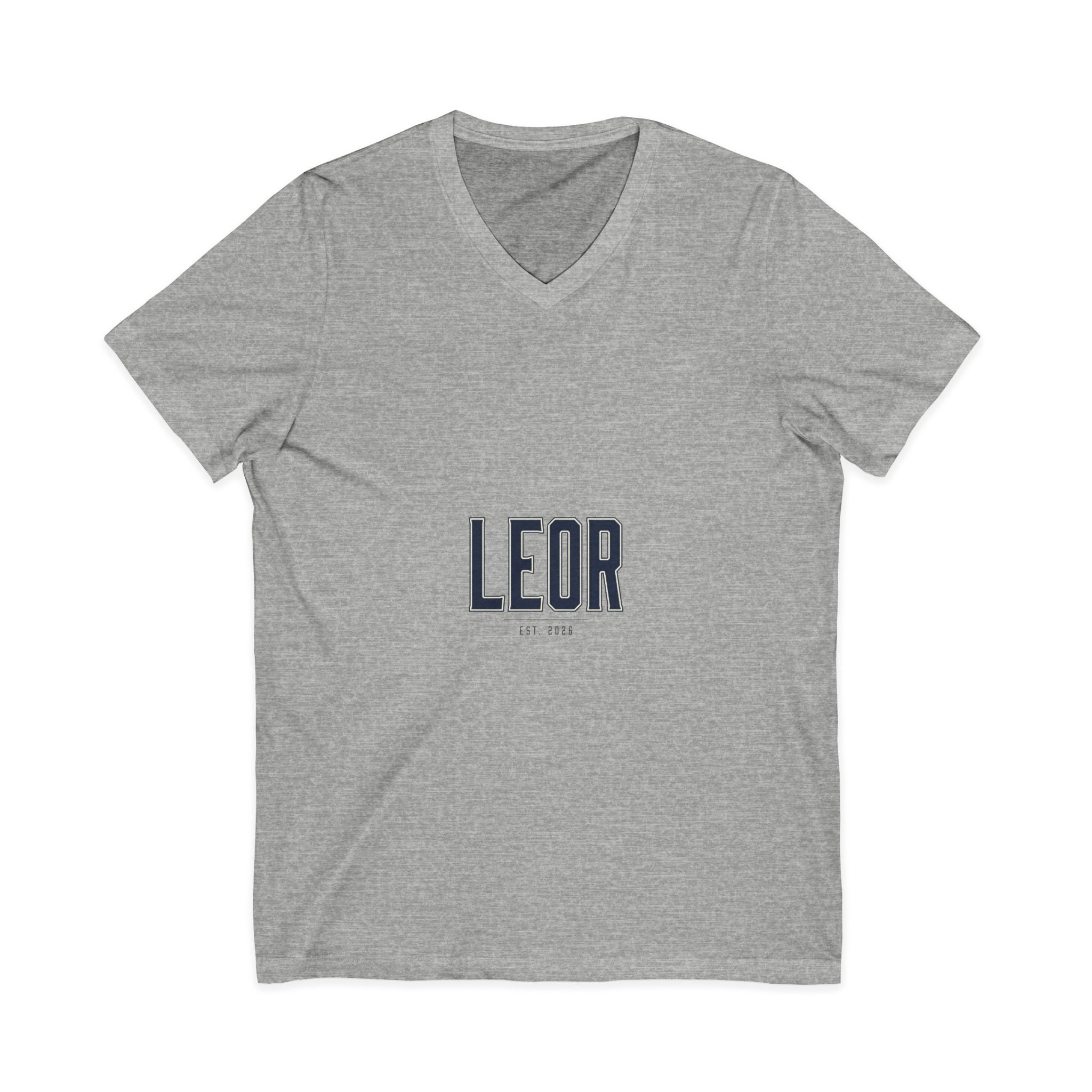 Leor Minimalist Name V-Neck Tee