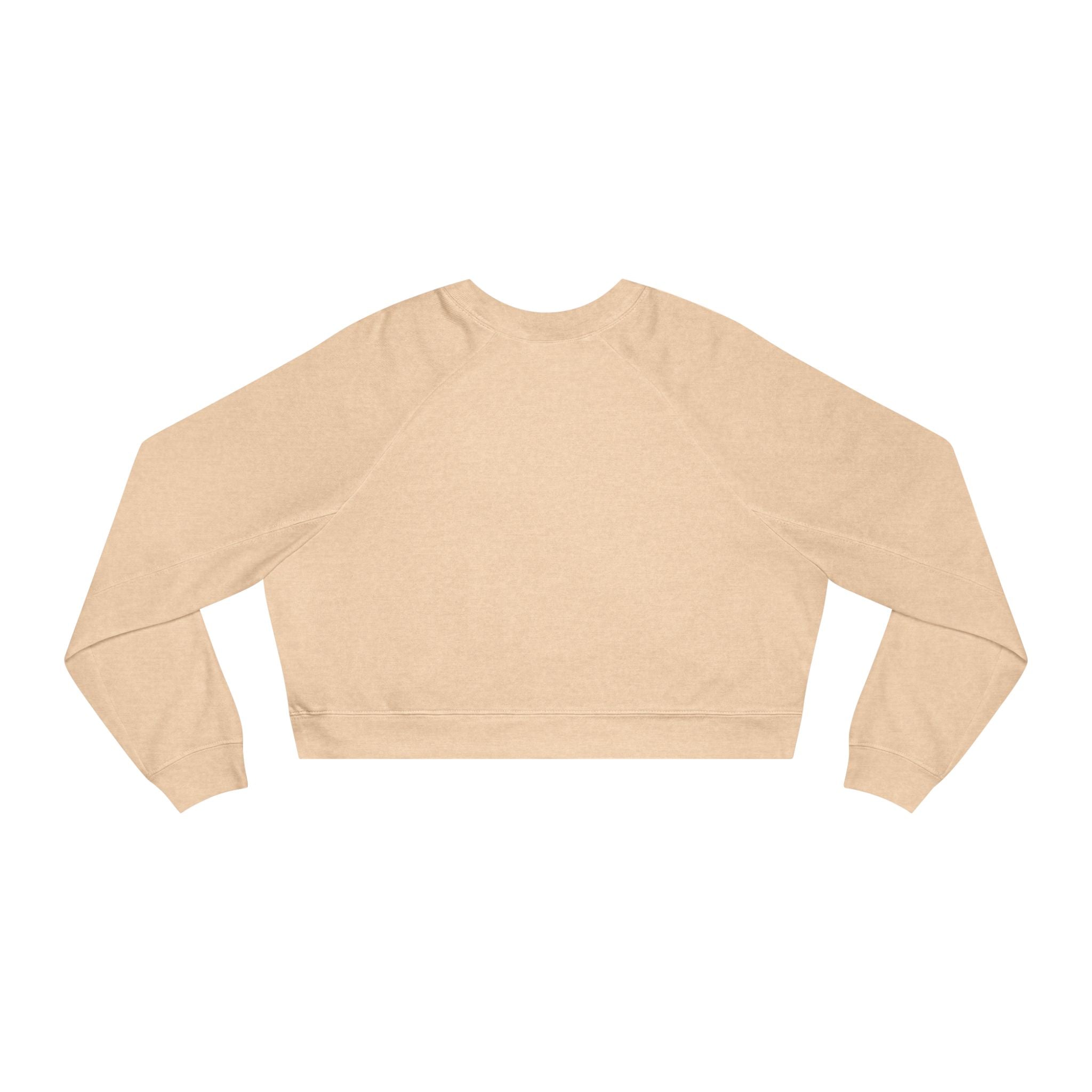 Cropped Pullover — Minimal Hand Sign Graphic