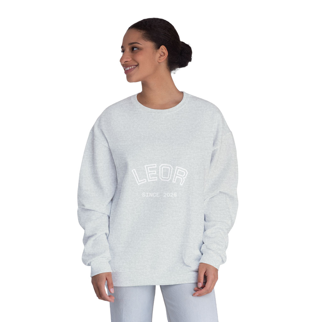 Leo Zodiac Crewneck Sweatshirt — LEOR Since 2026 College-Style Pullover