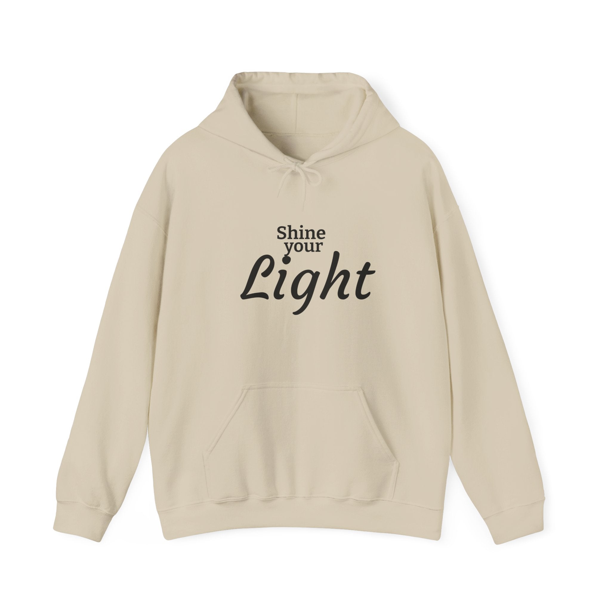 Shine Your Light Hoodie — Inspirational White Pullover