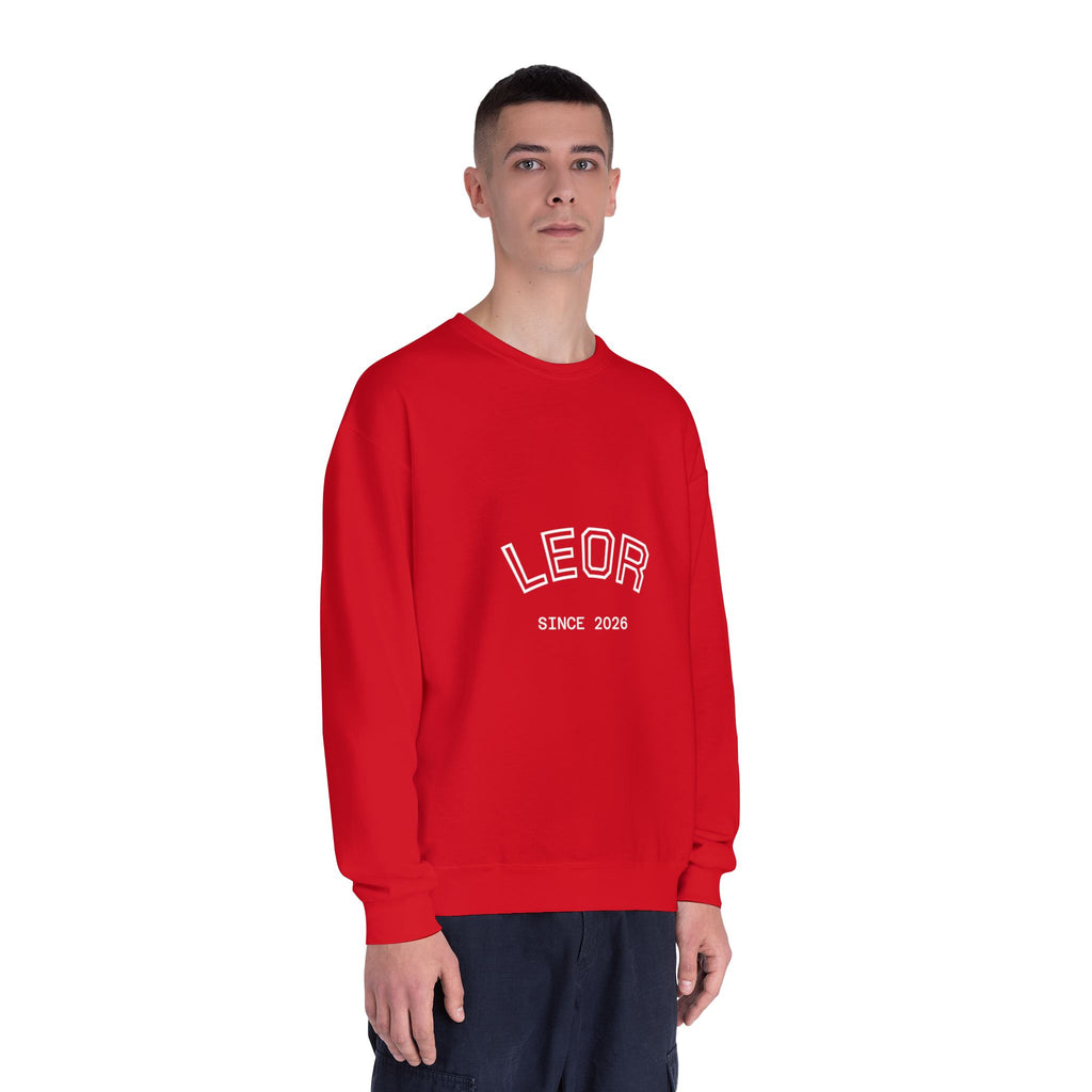 Leo Zodiac Crewneck Sweatshirt — LEOR Since 2026 College-Style Pullover