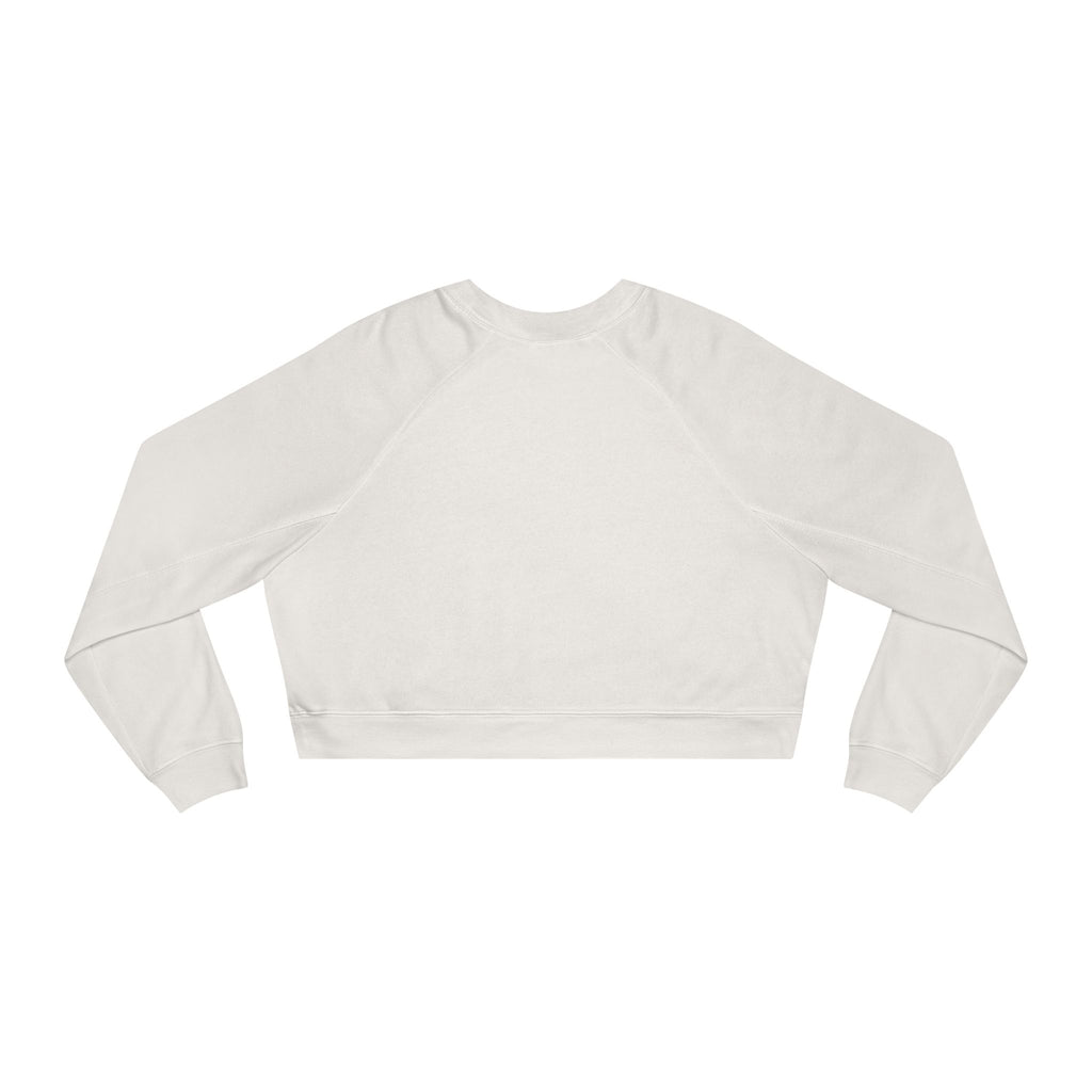Cropped Fleece Pullover — Minimal Tiny Heart Chest Logo