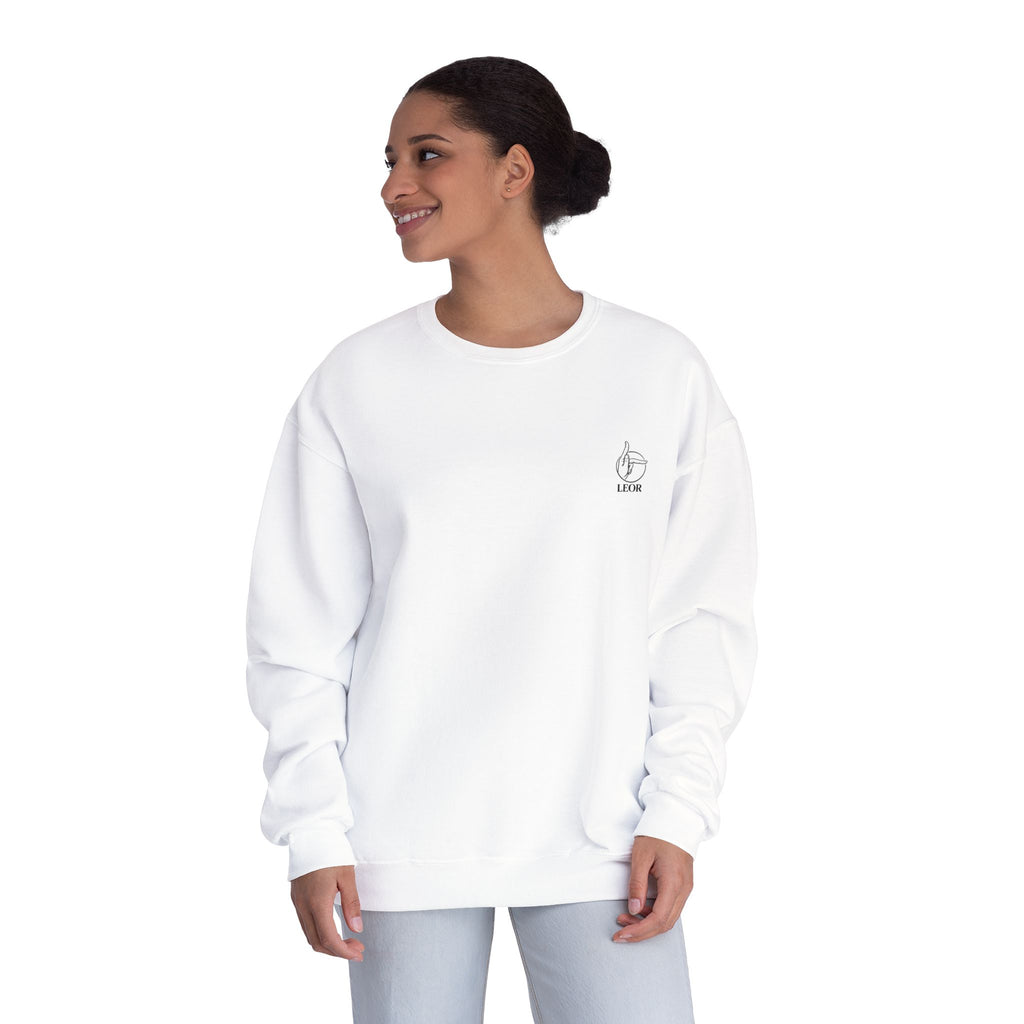 Minimal Thumb-Up Logo Crewneck Sweatshirt