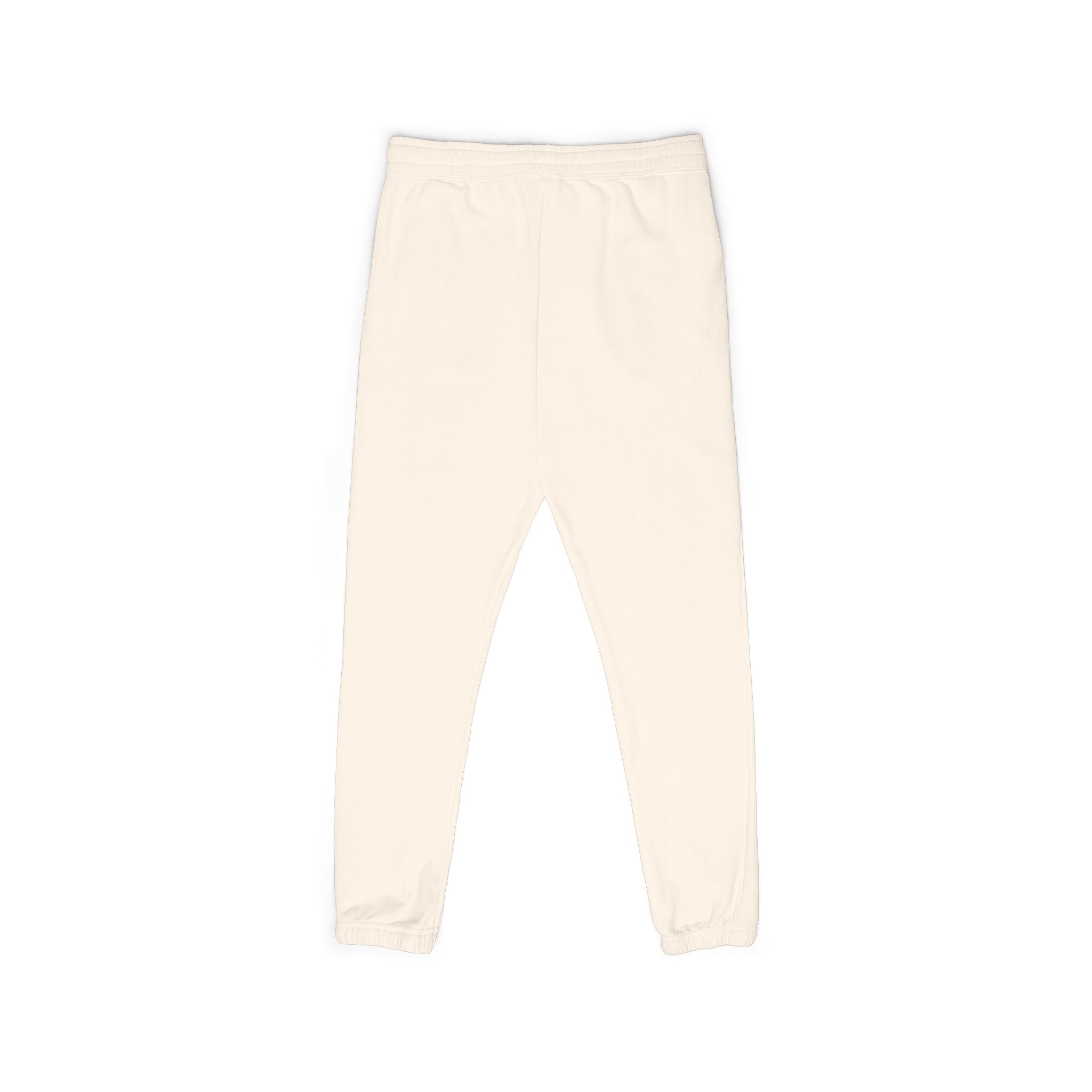Leo Vertical Script Sweatpants — Garment-Dyed Fleece Joggers