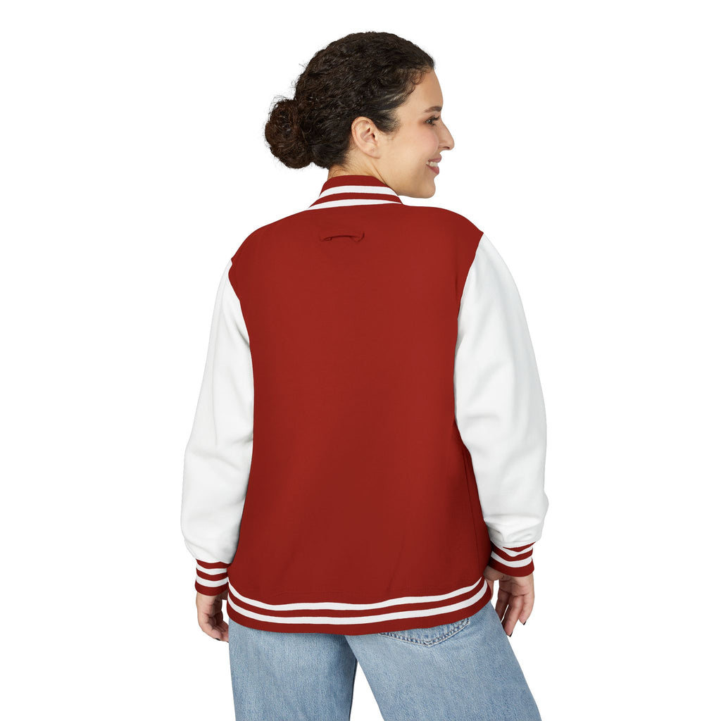 Classic Red & White Letterman Jacket