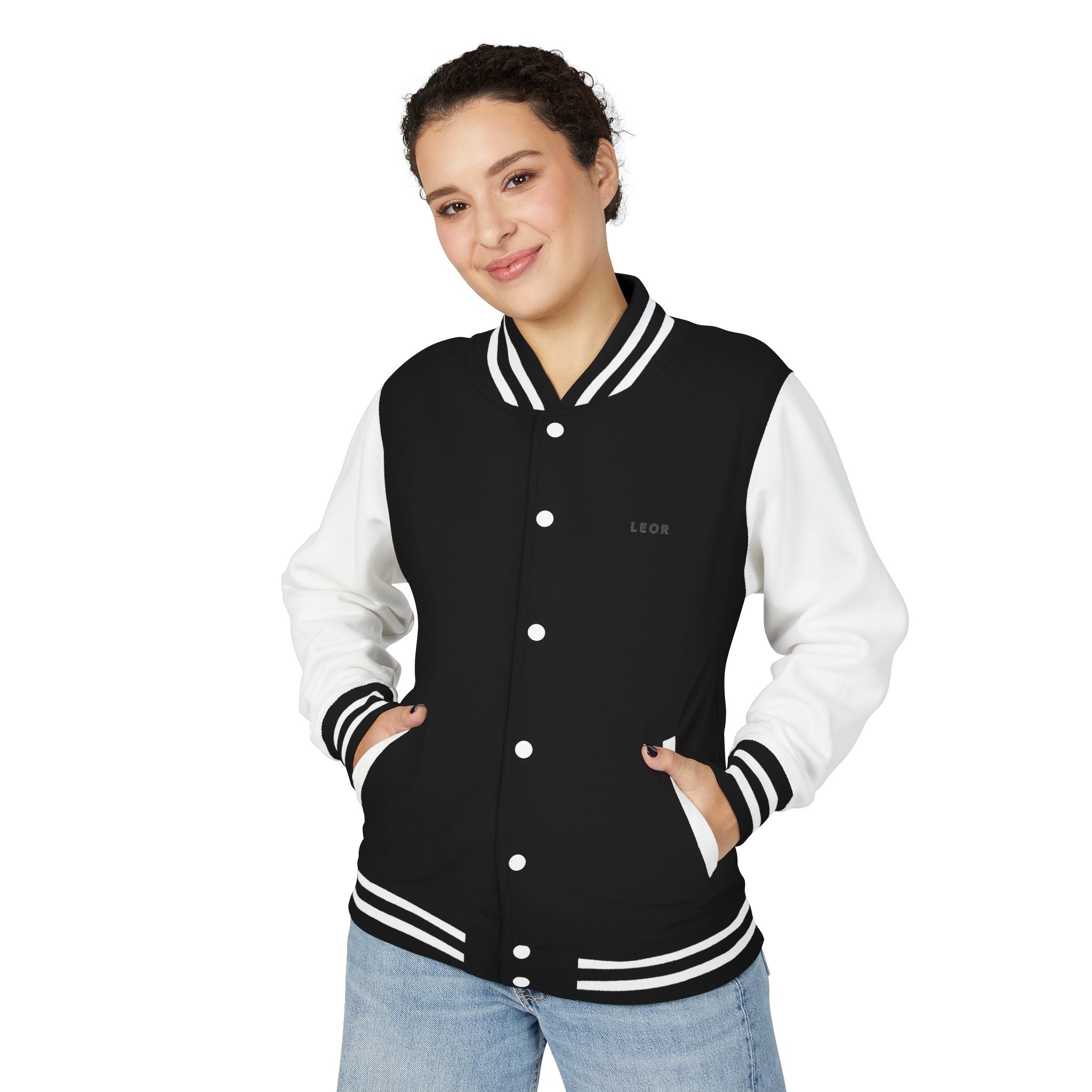 Classic Red & White Letterman Jacket