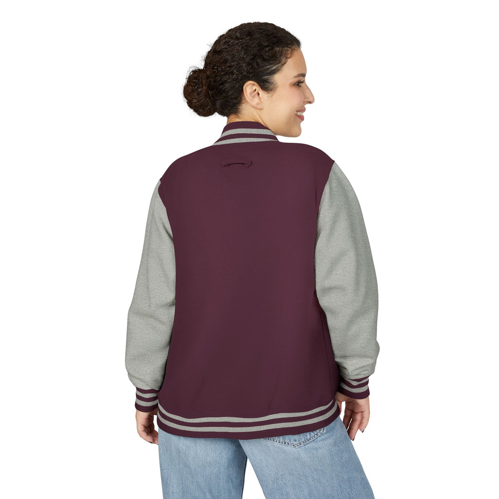 Classic Red & White Letterman Jacket