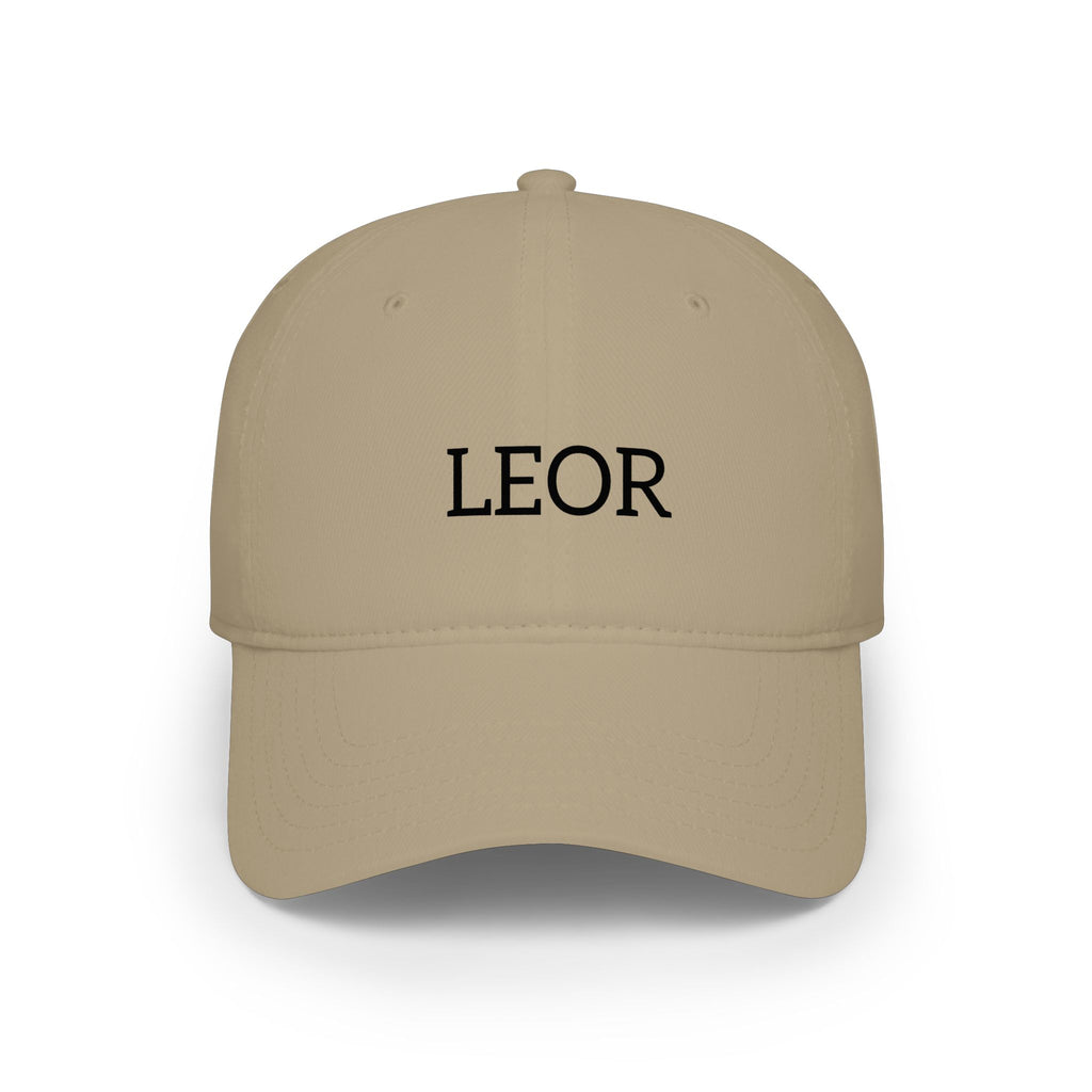 LEOR Embroidered Low Profile Baseball Cap — Minimal Name Hat
