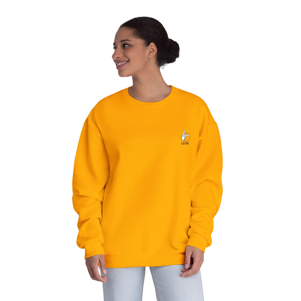 Minimal Thumb-Up Logo Crewneck Sweatshirt