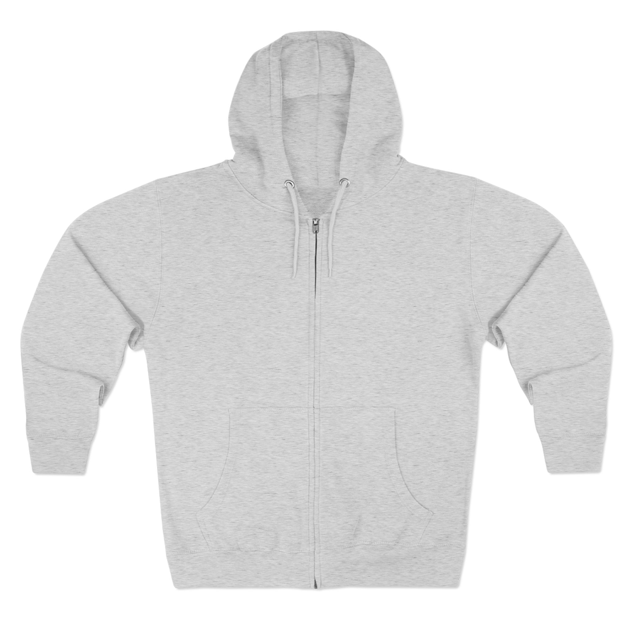Art Lover Boutique Zip Hoodie — 'Arts Make Life' Minimal Back Logo