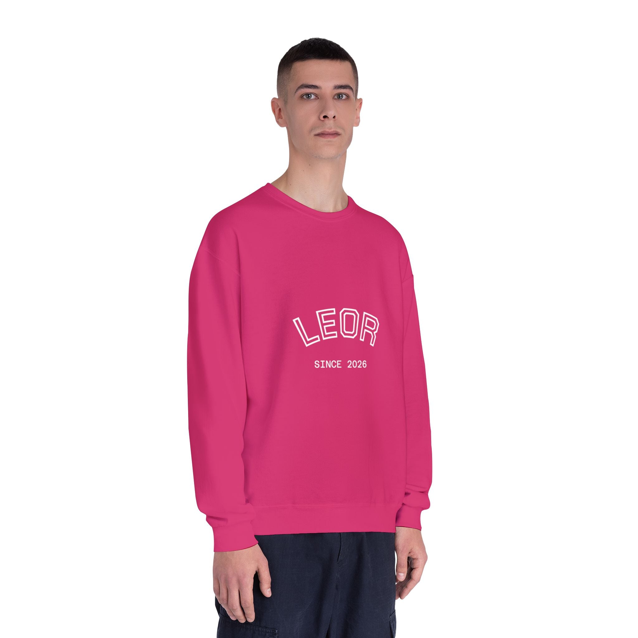 Leo Zodiac Crewneck Sweatshirt — LEOR Since 2026 College-Style Pullover