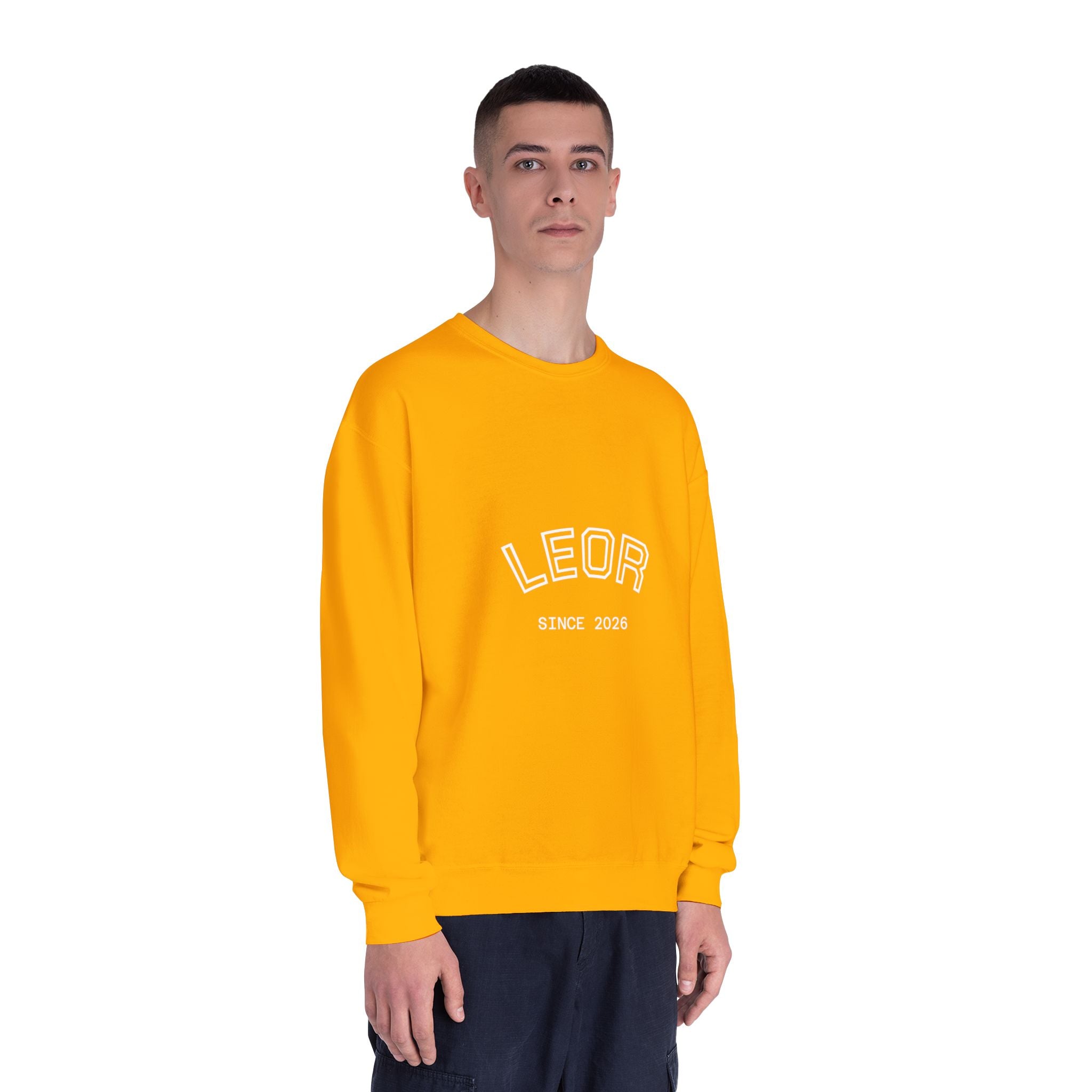Leo Zodiac Crewneck Sweatshirt — LEOR Since 2026 College-Style Pullover