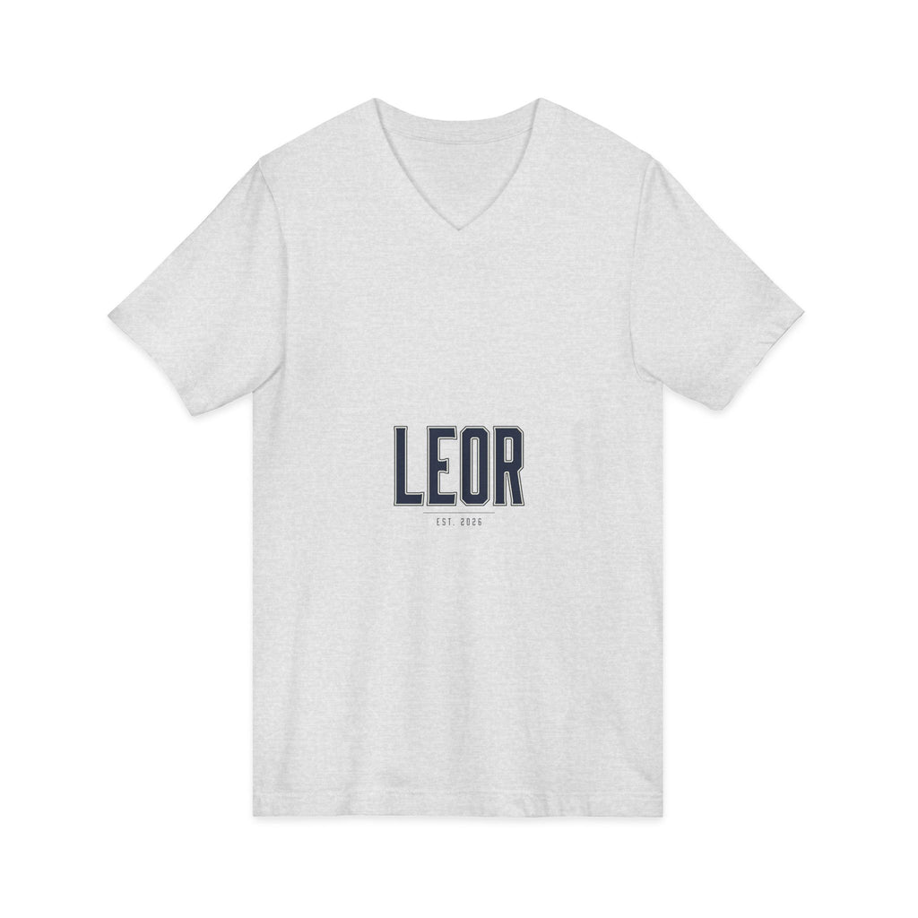 Leor Minimalist Name V-Neck Tee