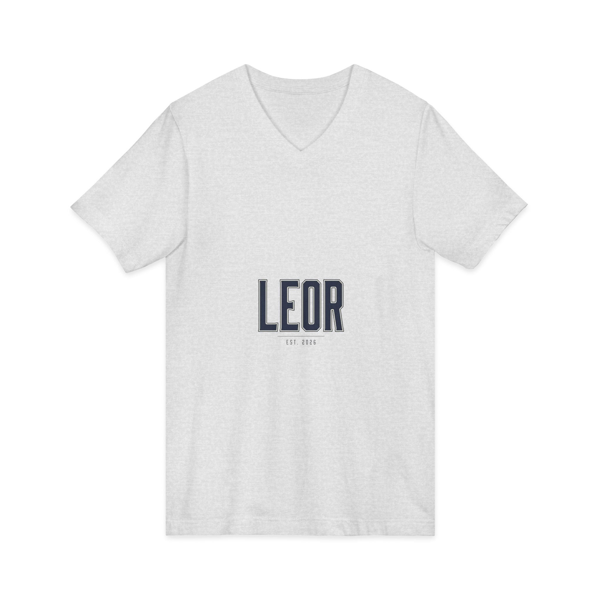 Leor Minimalist Name V-Neck Tee