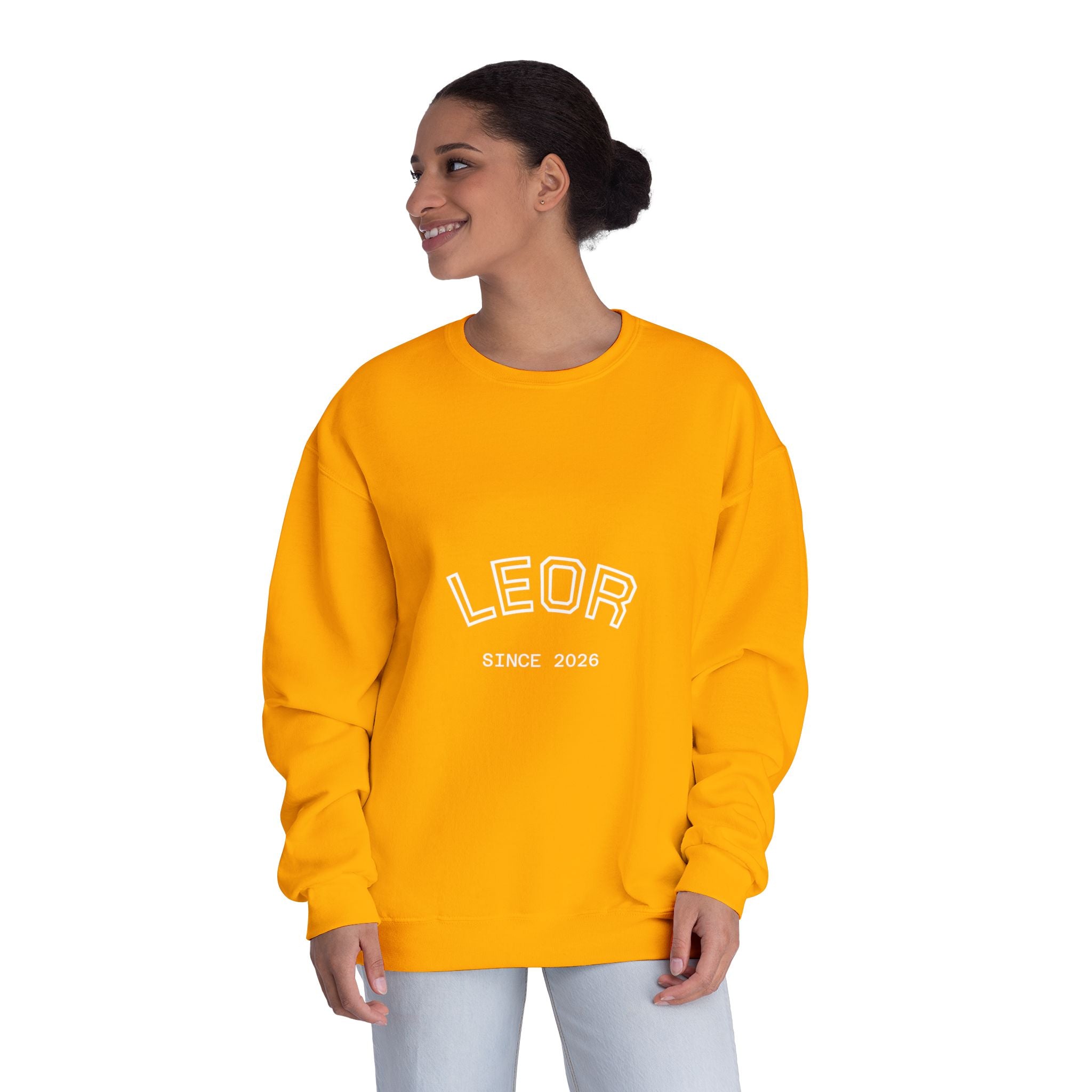 Leo Zodiac Crewneck Sweatshirt — LEOR Since 2026 College-Style Pullover