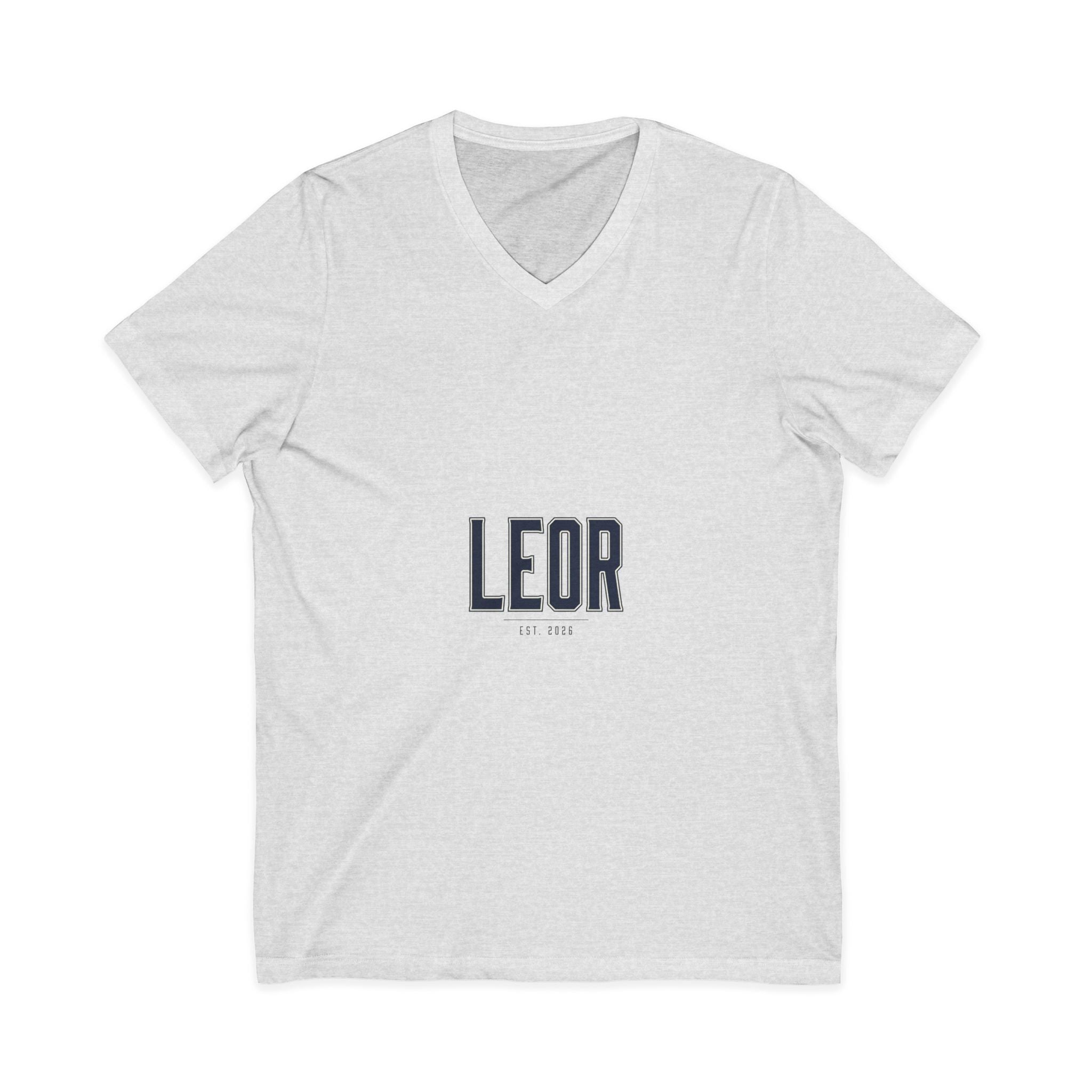 Leor Minimalist Name V-Neck Tee