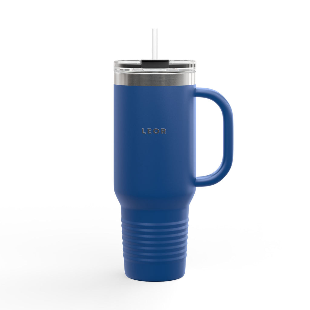 40oz Insulated Travel Mug with Handle – Large Stainless Steel Tumbler for Coffee & Cold Drinks