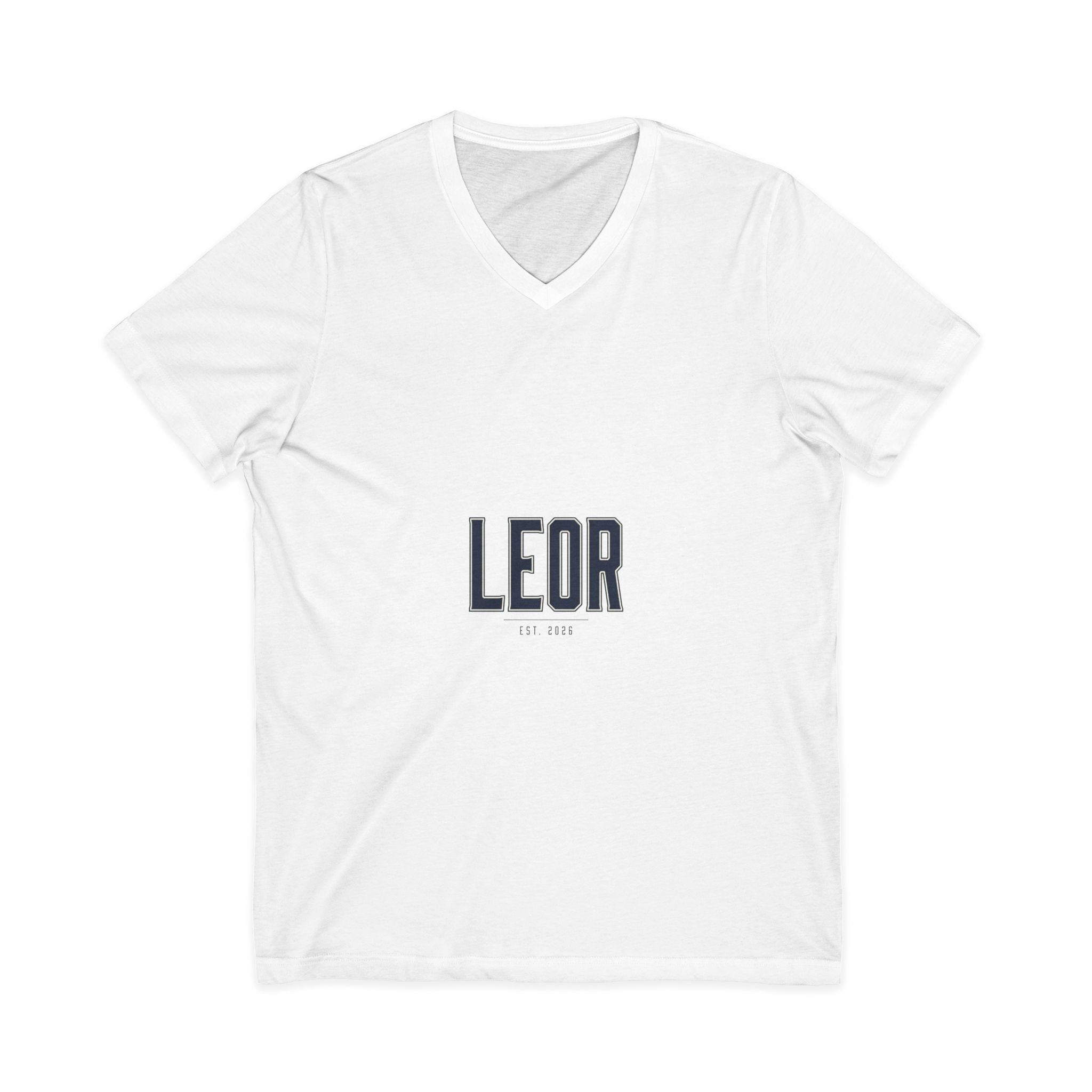 Leor Minimalist Name V-Neck Tee