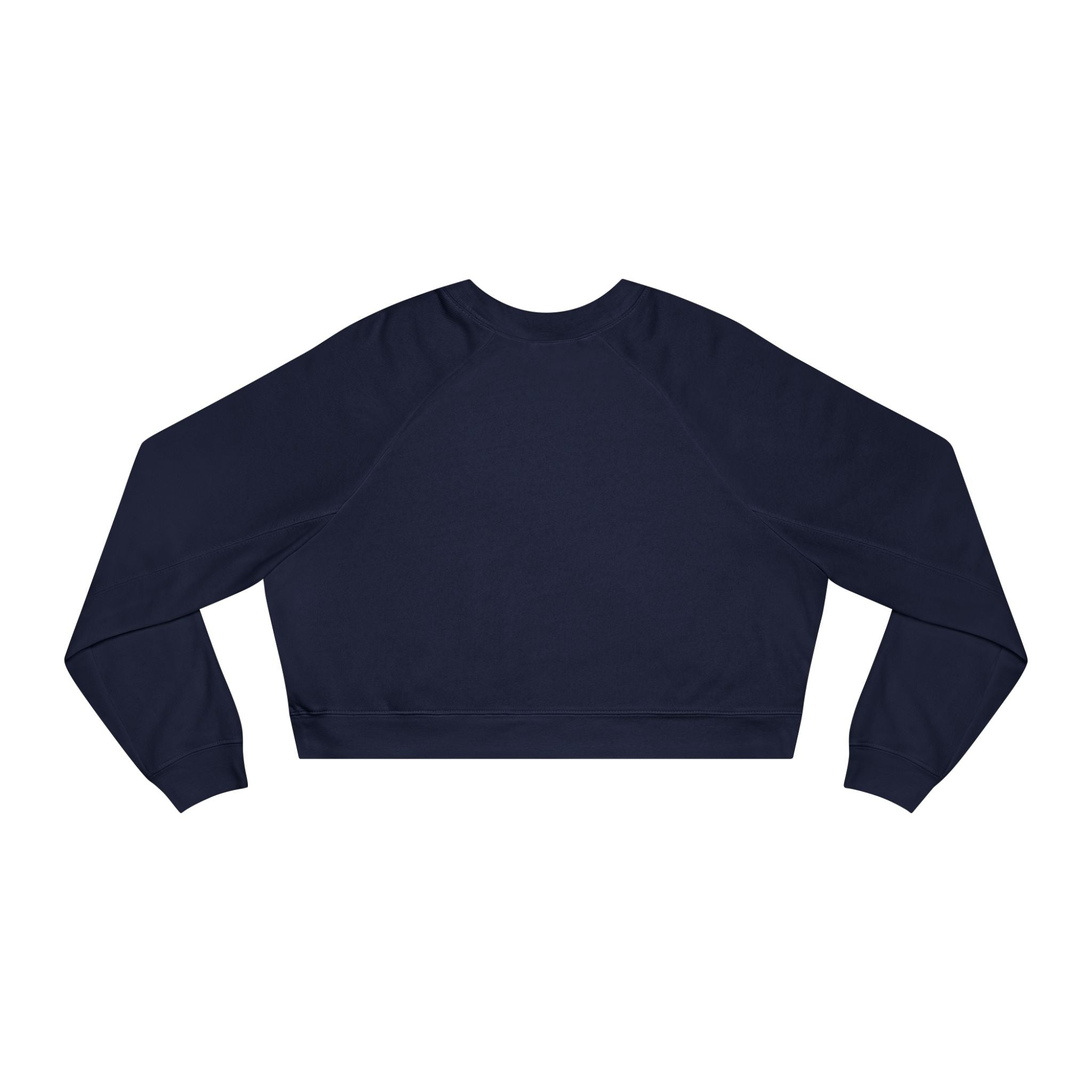 Cropped Pullover — Minimal Hand Sign Graphic