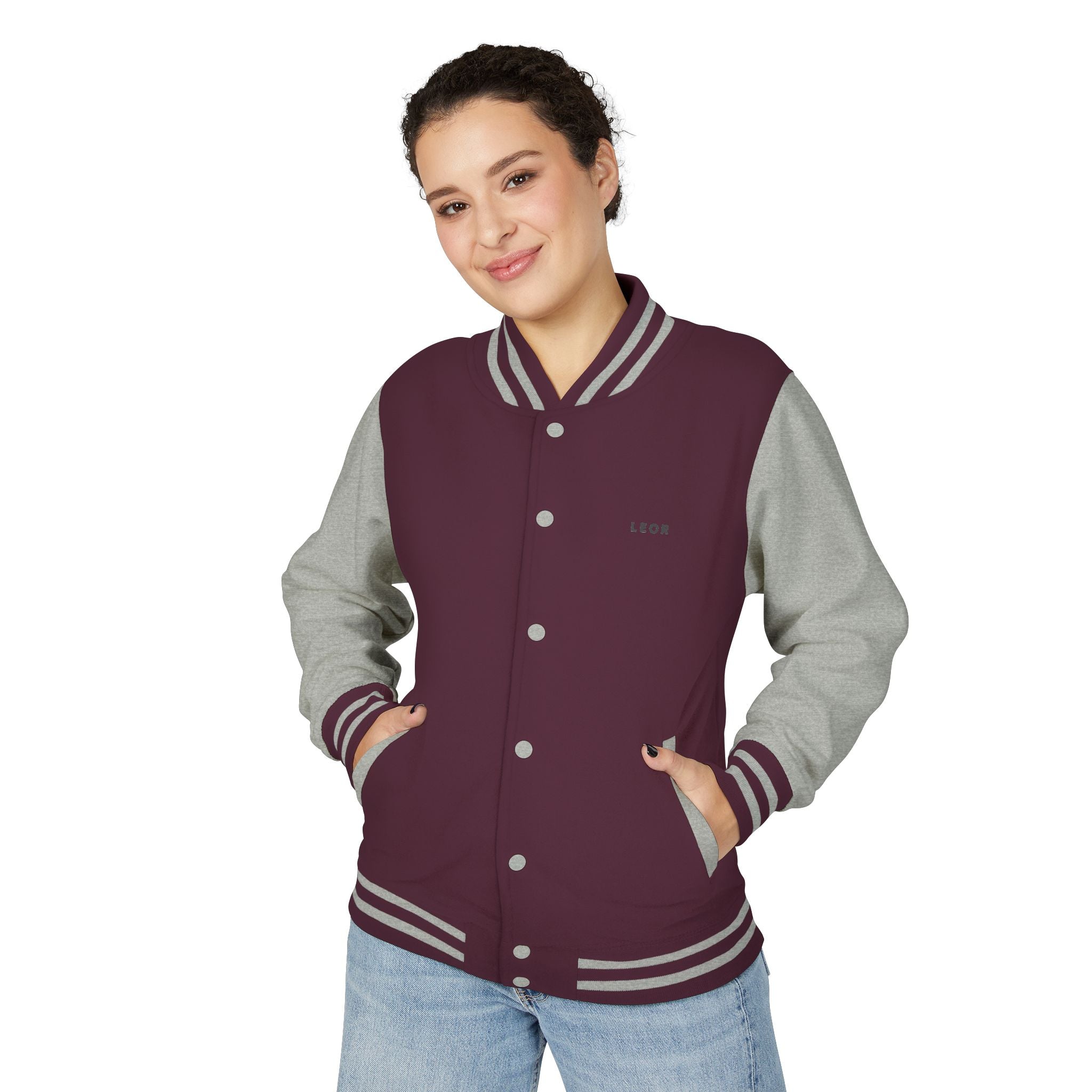 Classic Red & White Letterman Jacket