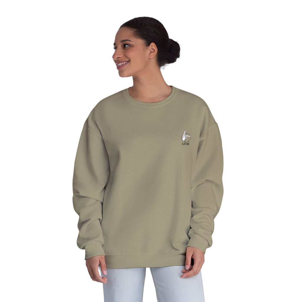 Minimal Thumb-Up Logo Crewneck Sweatshirt