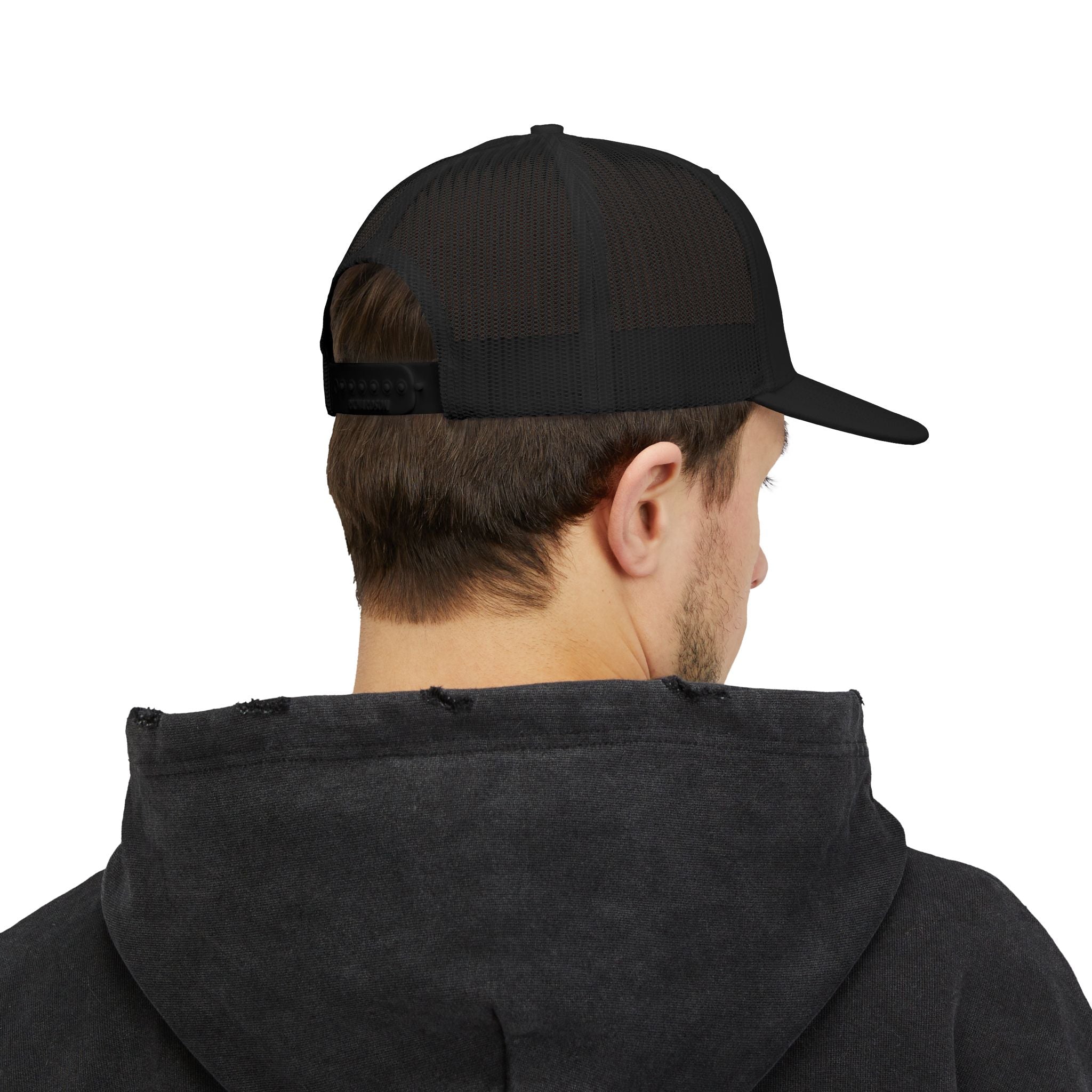 LEOR Embroidered Trucker Cap — Personalized Mesh Snapback Hat
