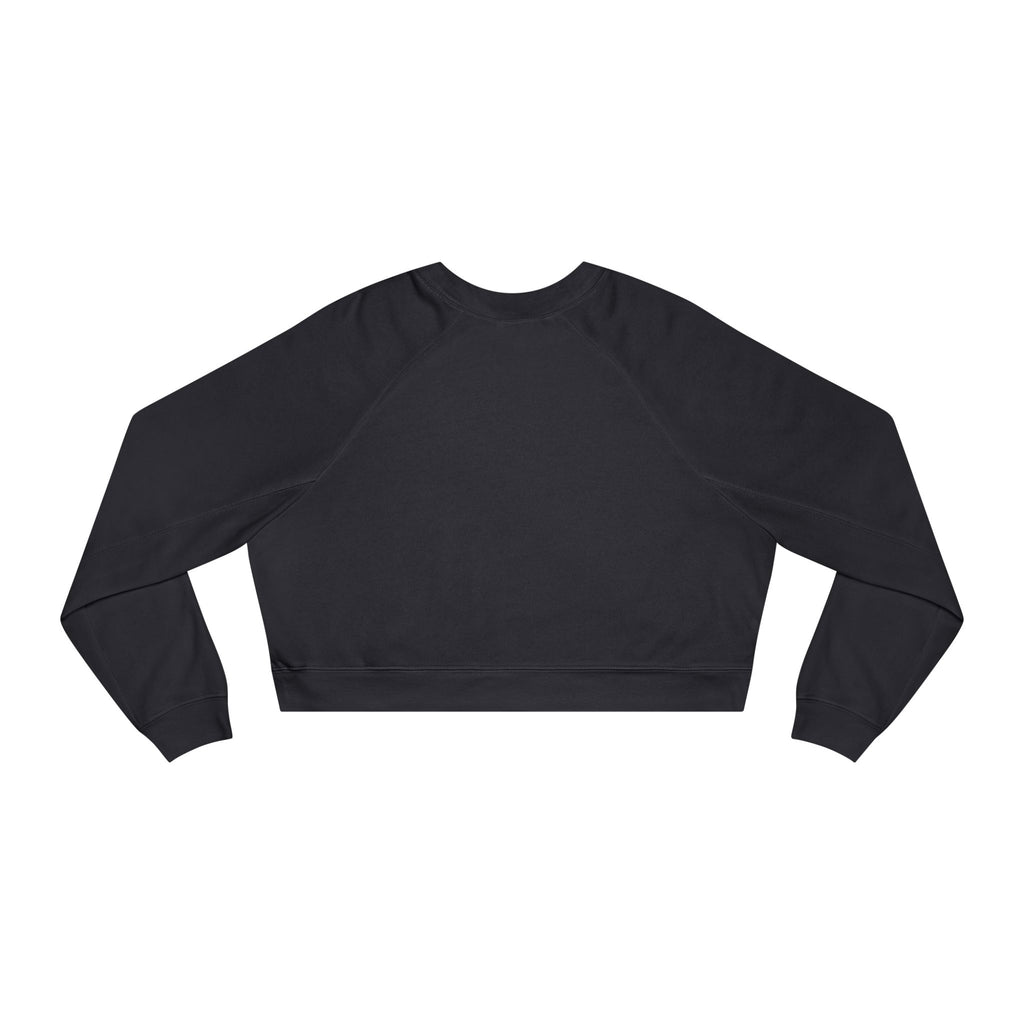 Cropped Fleece Pullover — Minimal Tiny Heart Chest Logo
