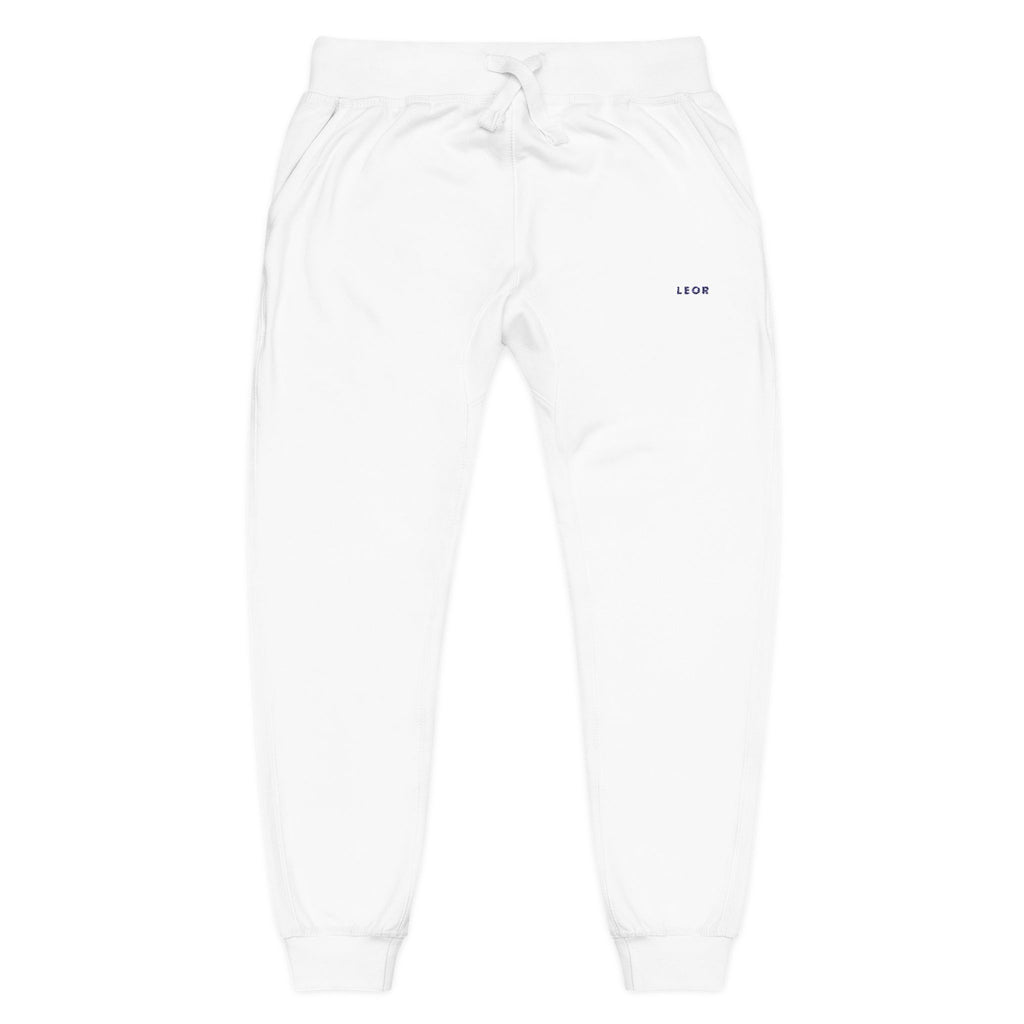 Embroidered Minimal Logo Sweatpants – Cozy Fleece Joggers