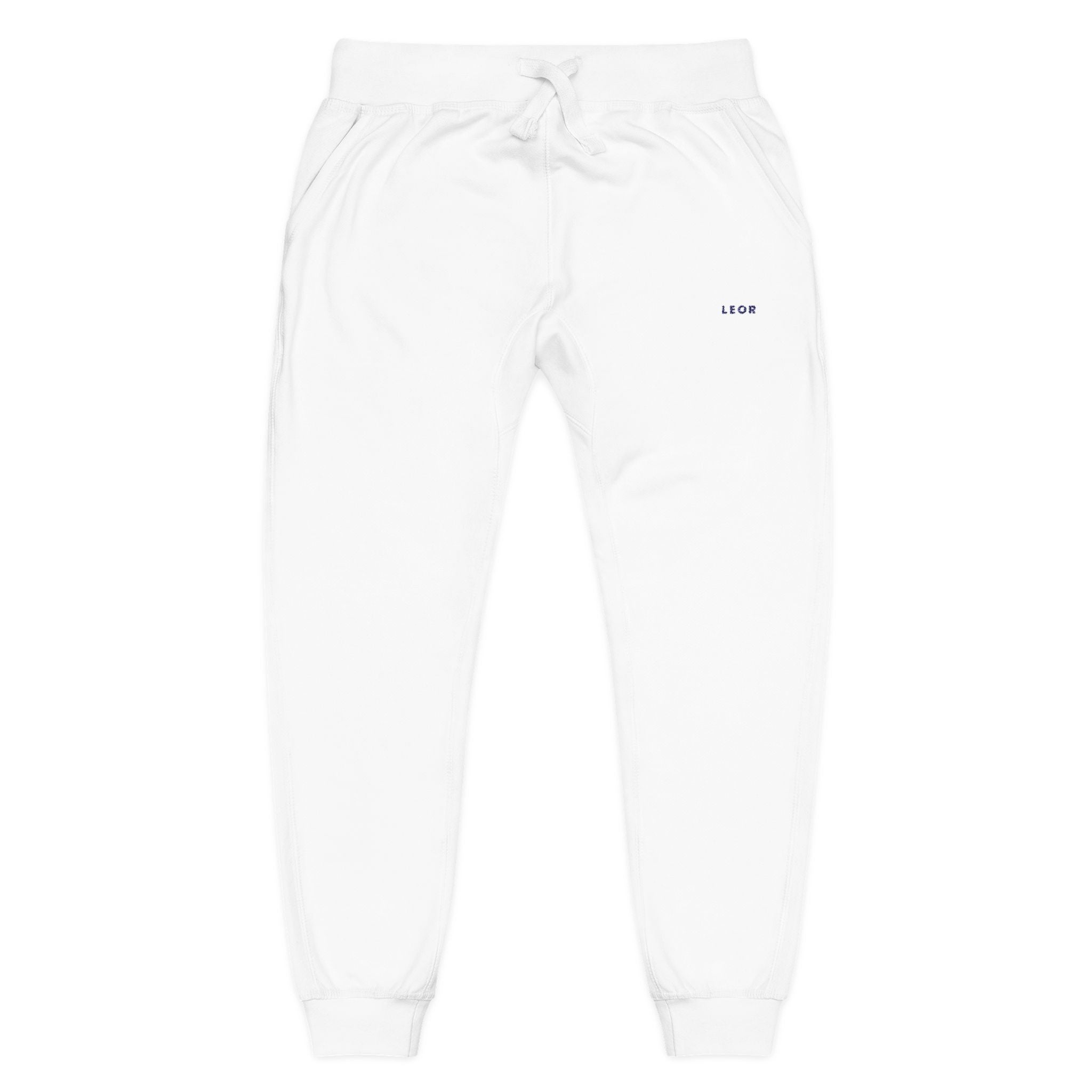 Embroidered Minimal Logo Sweatpants – Cozy Fleece Joggers