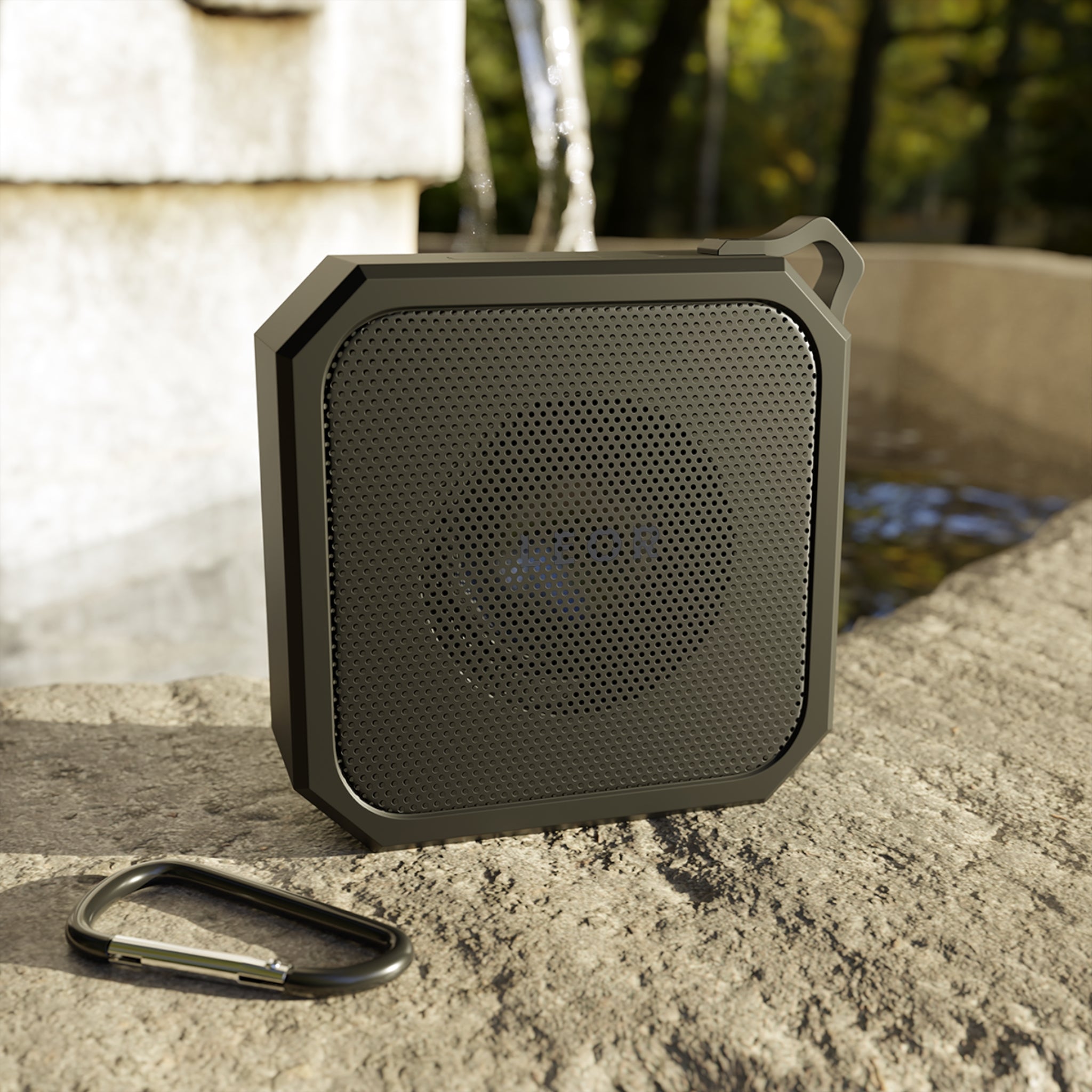 Portable Bluetooth Outdoor Speaker — Rugged Waterproof Wireless Speaker with Carabiner