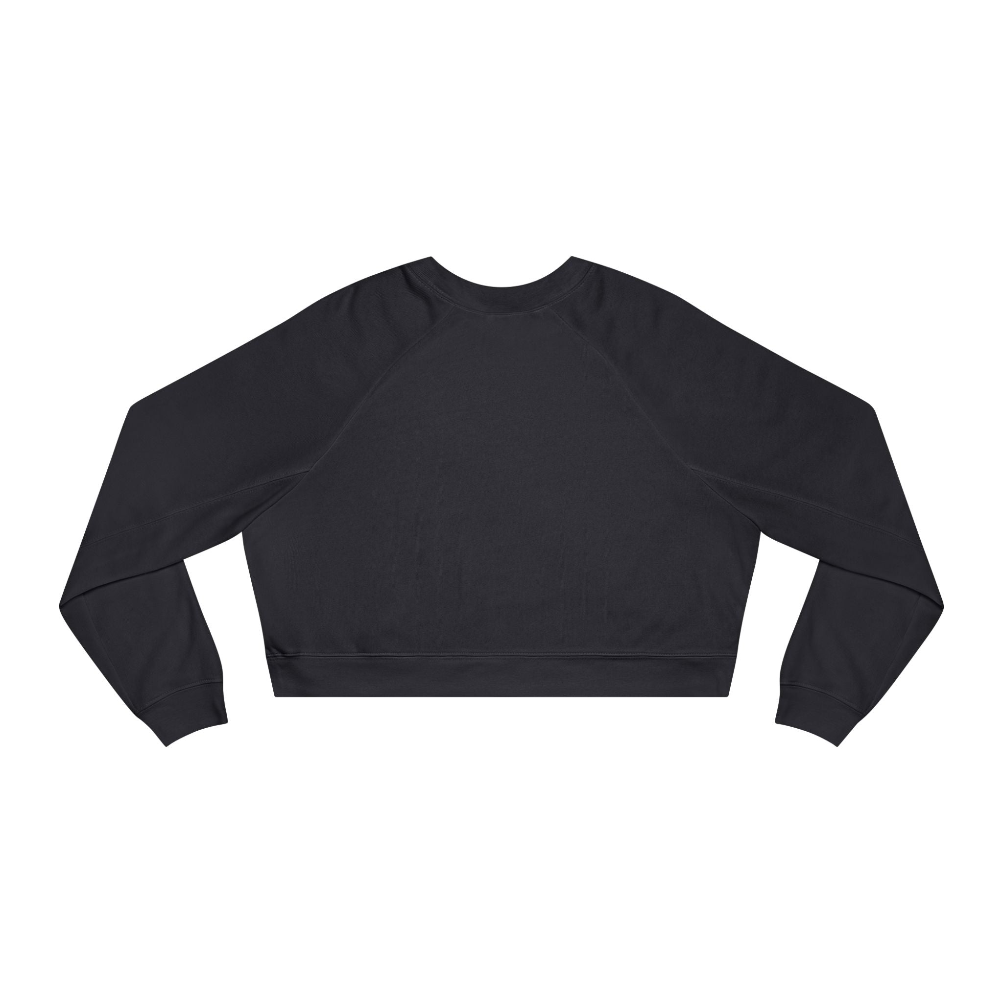 Cropped Pullover — Minimal Hand Sign Graphic