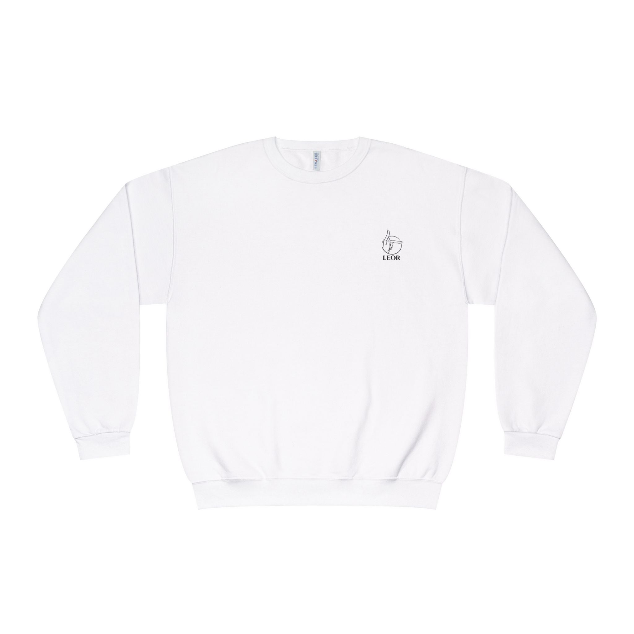 Minimal Thumb-Up Logo Crewneck Sweatshirt