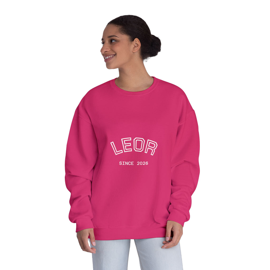 Leo Zodiac Crewneck Sweatshirt — LEOR Since 2026 College-Style Pullover
