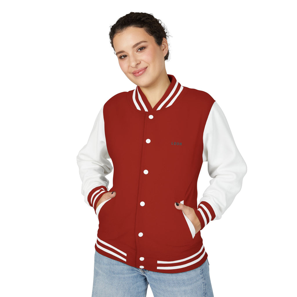 Classic Red & White Letterman Jacket