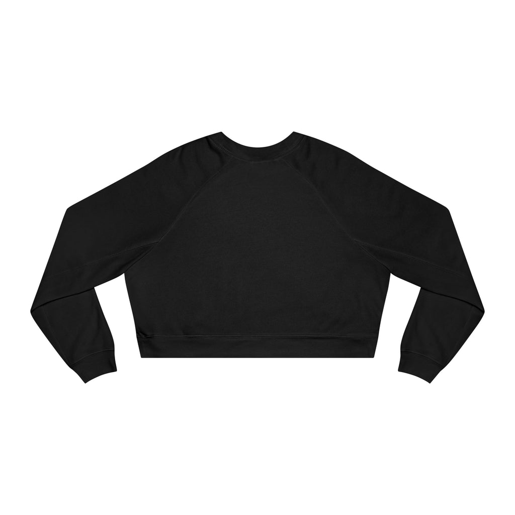 Cropped Pullover — Minimal Hand Sign Graphic