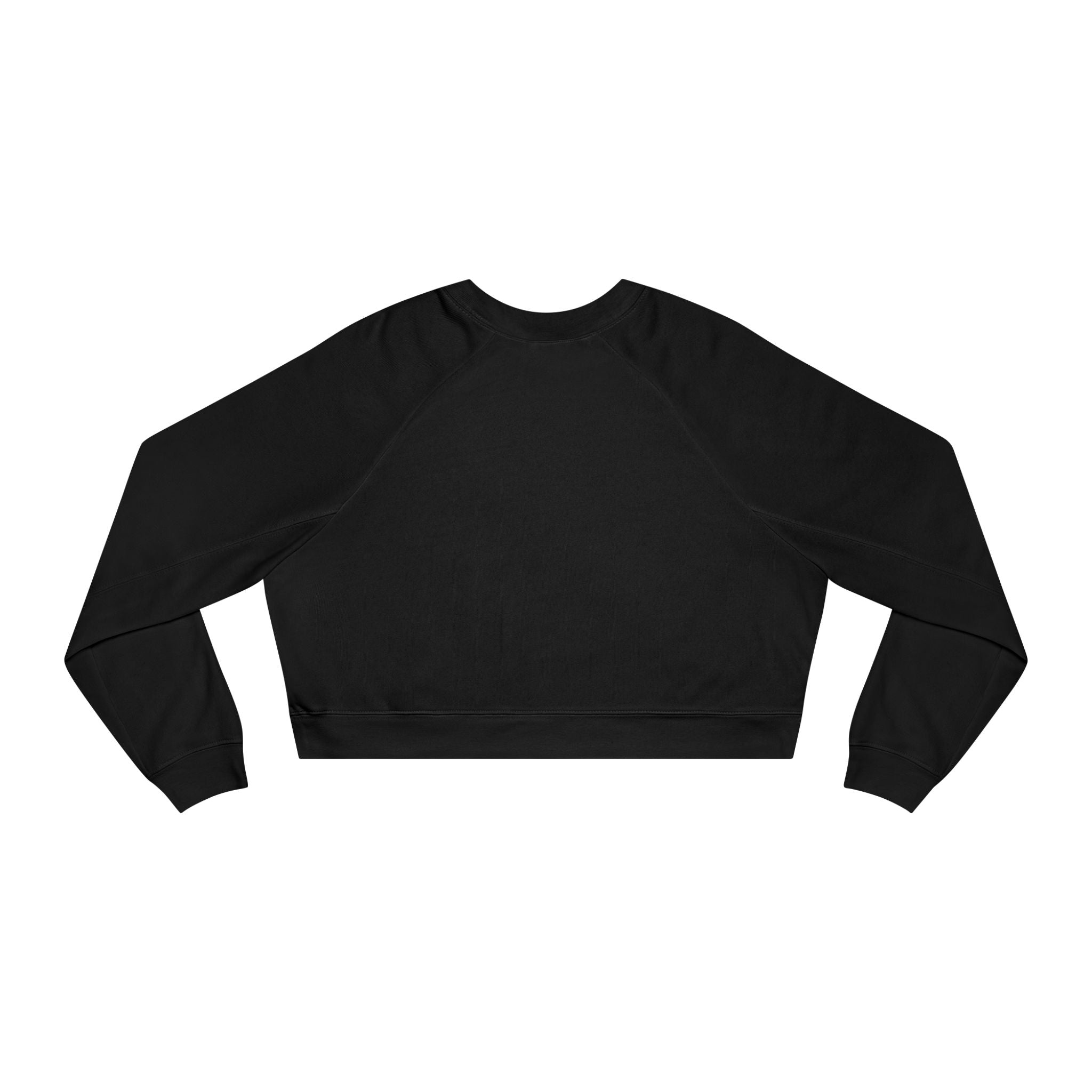 Cropped Pullover — Minimal Hand Sign Graphic