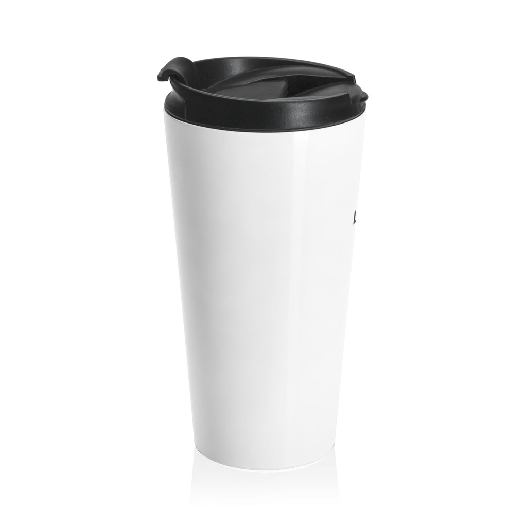 Stainless Steel Travel Mug — Minimal 'LEOR' Logo Insulated Coffee Tumbler