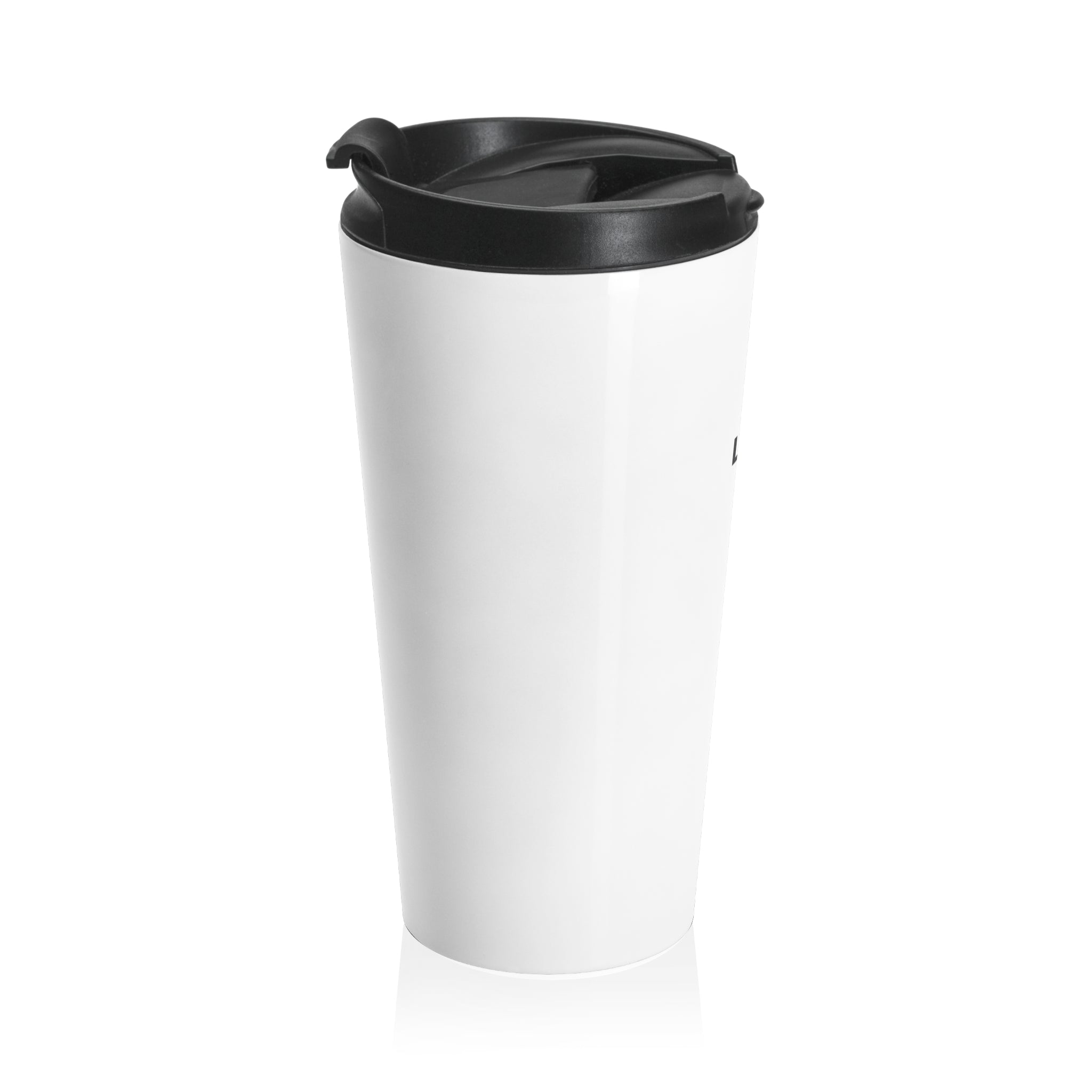 Stainless Steel Travel Mug — Minimal 'LEOR' Logo Insulated Coffee Tumbler
