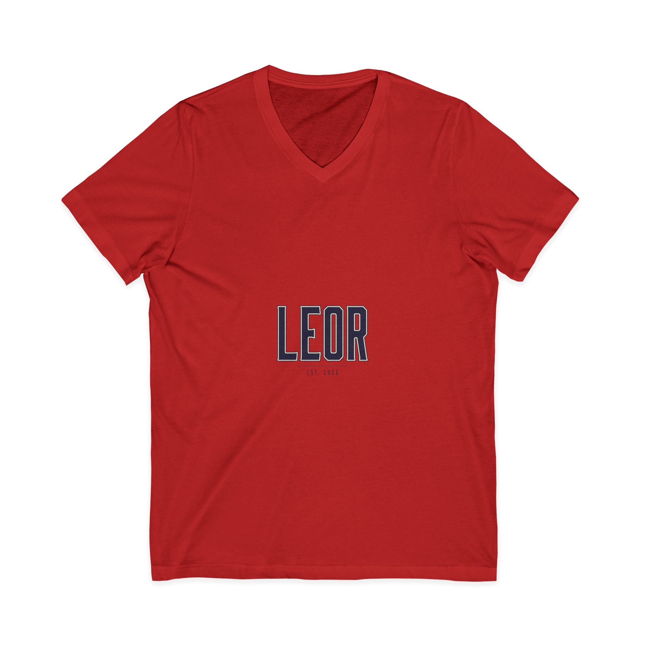 Leor Minimalist Name V-Neck Tee