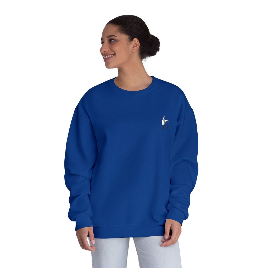 Minimal Thumb-Up Logo Crewneck Sweatshirt
