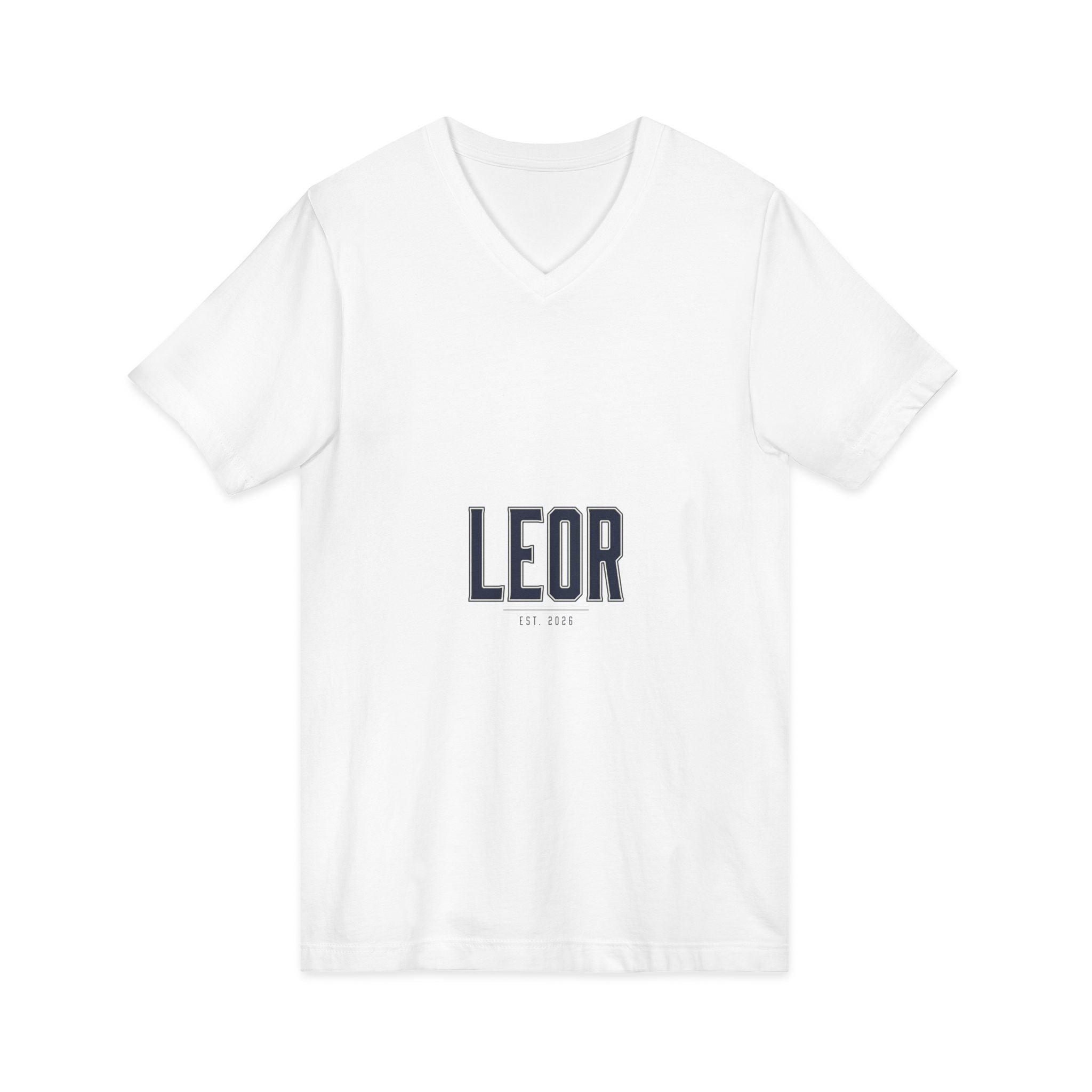 Leor Minimalist Name V-Neck Tee