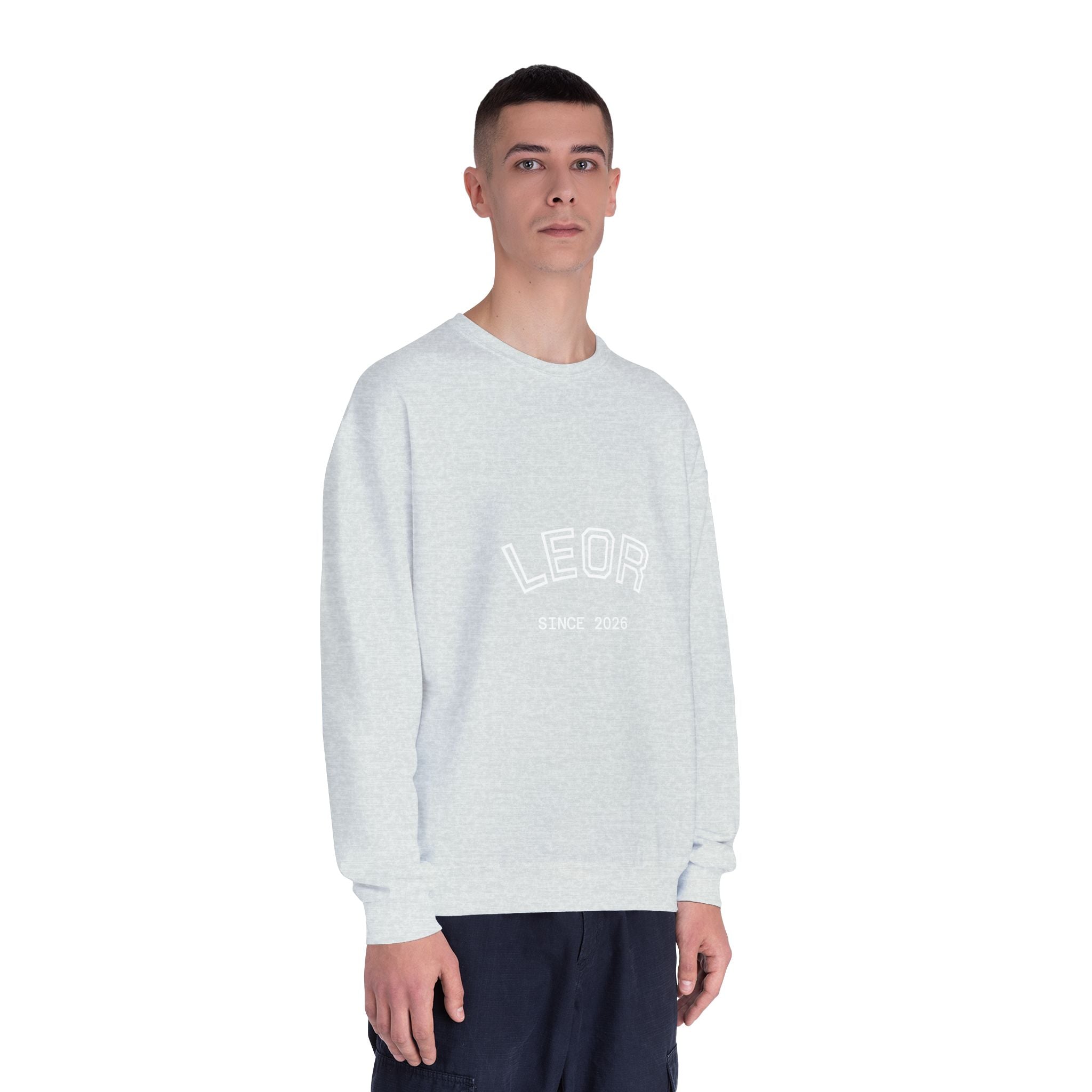 Leo Zodiac Crewneck Sweatshirt — LEOR Since 2026 College-Style Pullover