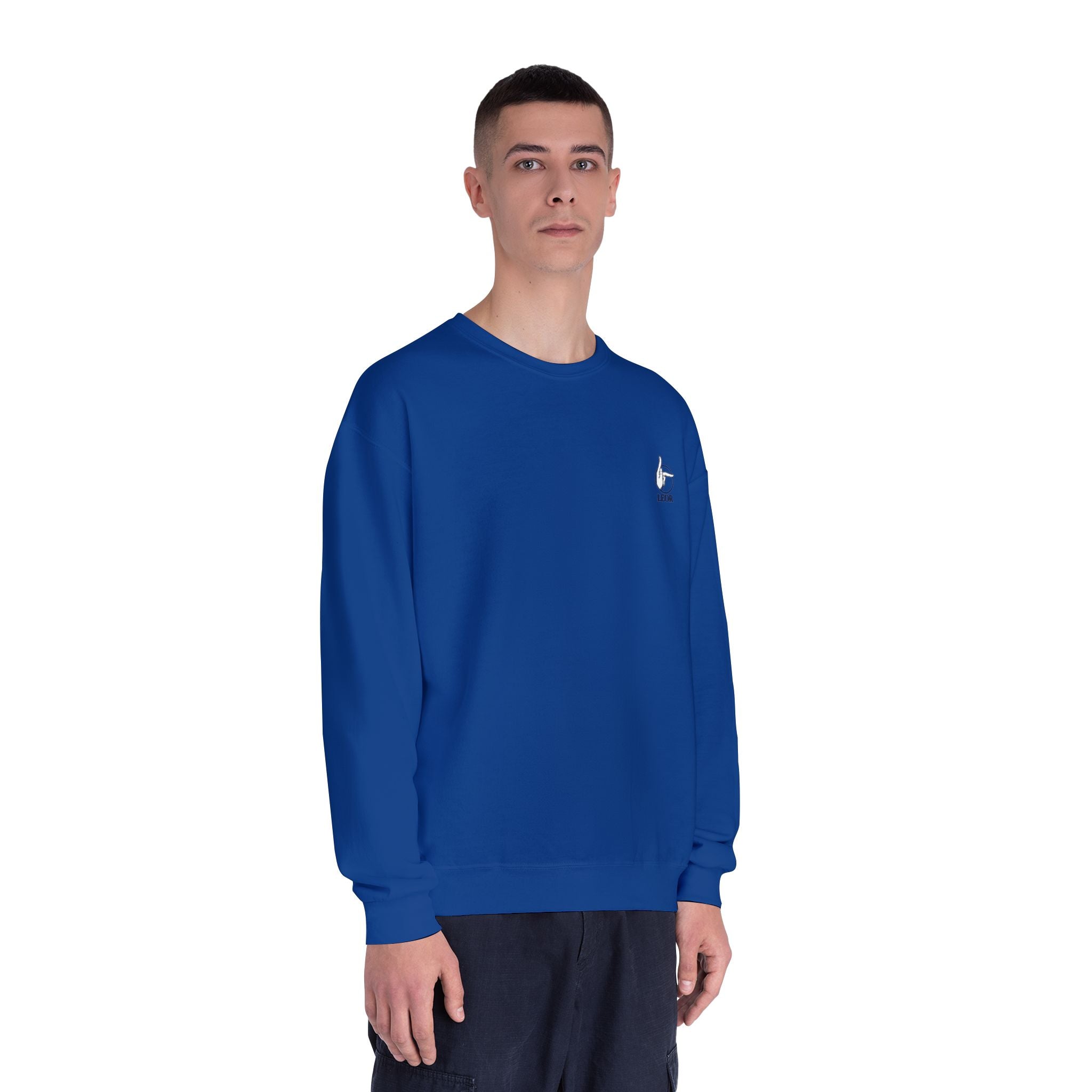 Minimal Thumb-Up Logo Crewneck Sweatshirt
