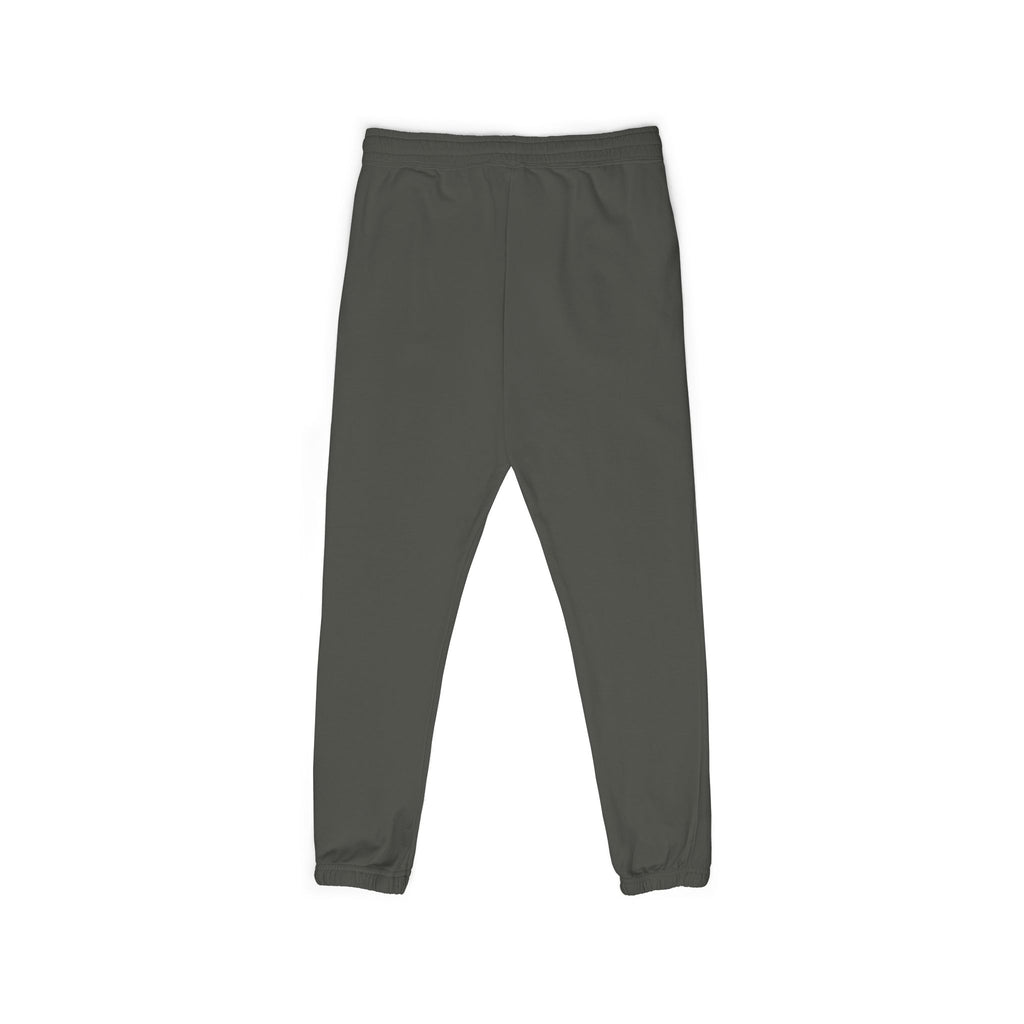 Leo Vertical Script Sweatpants — Garment-Dyed Fleece Joggers